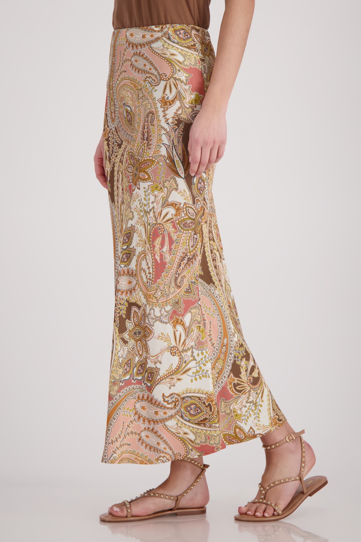 Image of Monari Maxirock "Rock Paisleydruck allover" Regular fit mit Paisleymuster