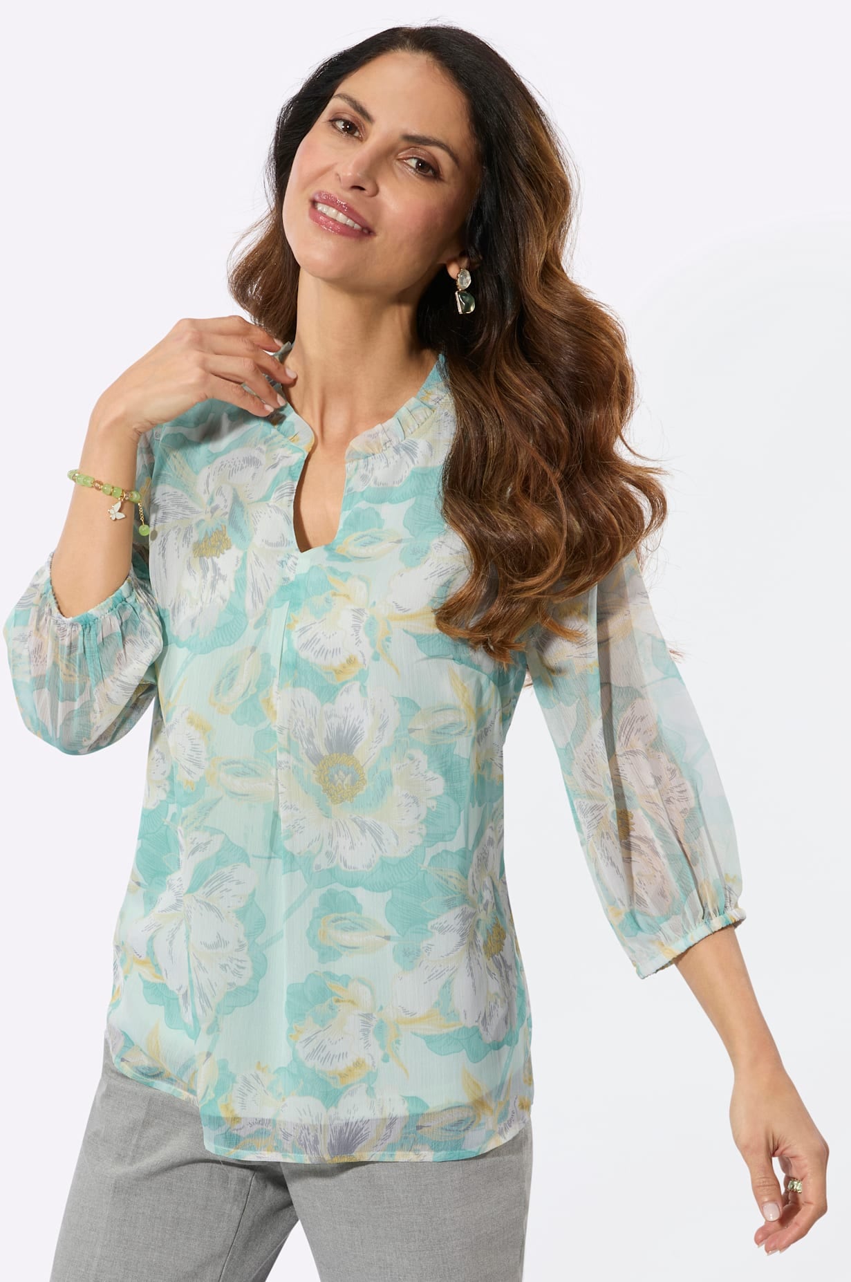   Druckbluse