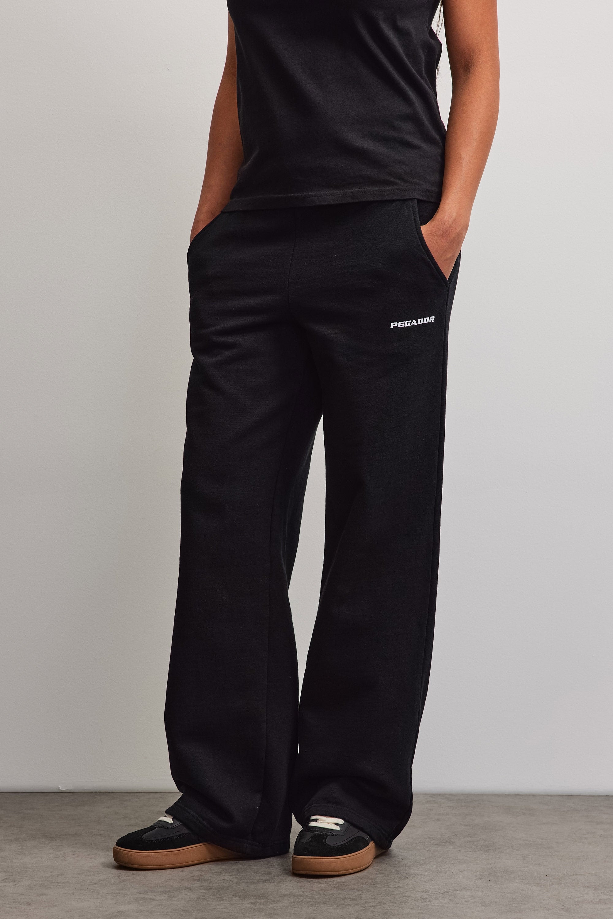 PEGADOR Pantalon sweat »ANNI WIDE SWEAT PANTS«  mélange de coton, ample