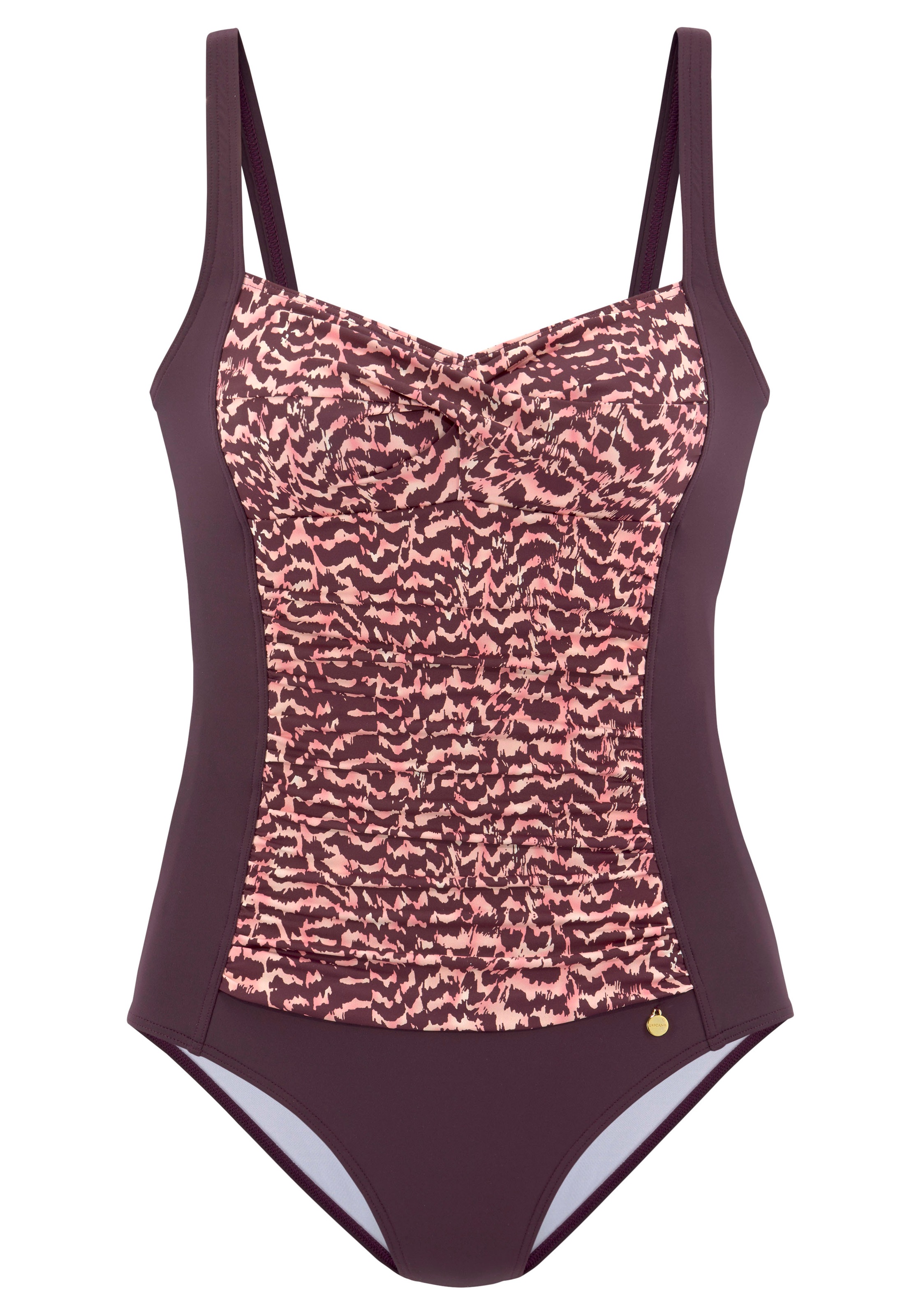 LASCANA Badeanzug mit bedruckter Front