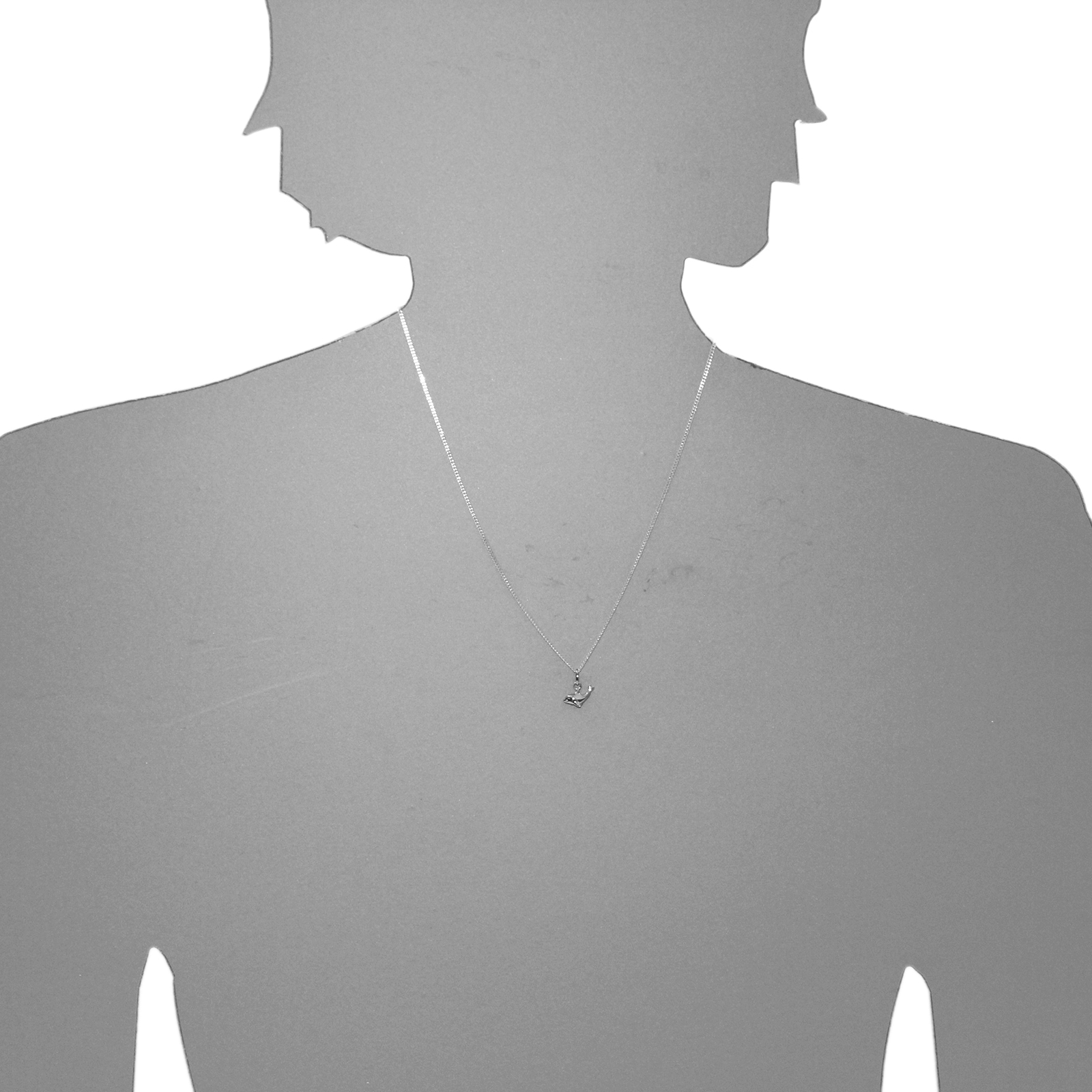 OSTSEE-SCHMUCK Chaîne avec pendentif »Ostsee-Schmuck Kette mit Anhänger Delfin«