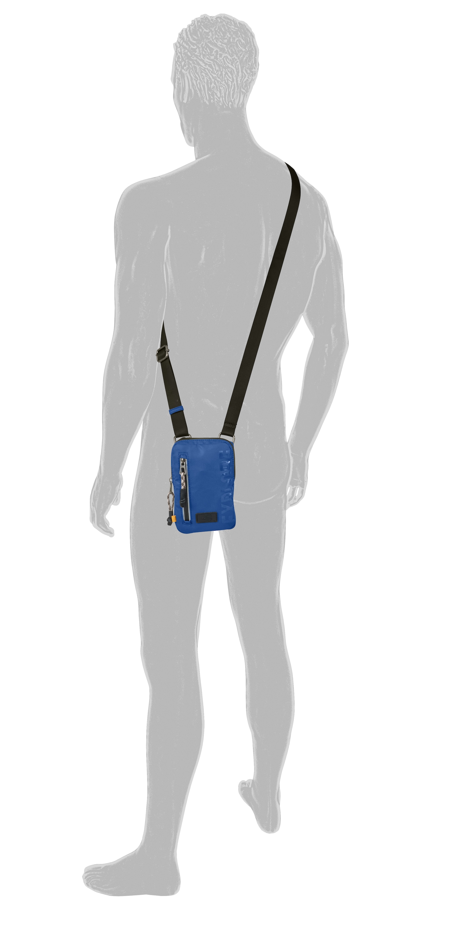 camel active Sac pour téléphone portable »Explore« nylon recyclé déperlant et fermetures éclair réfléchissantes