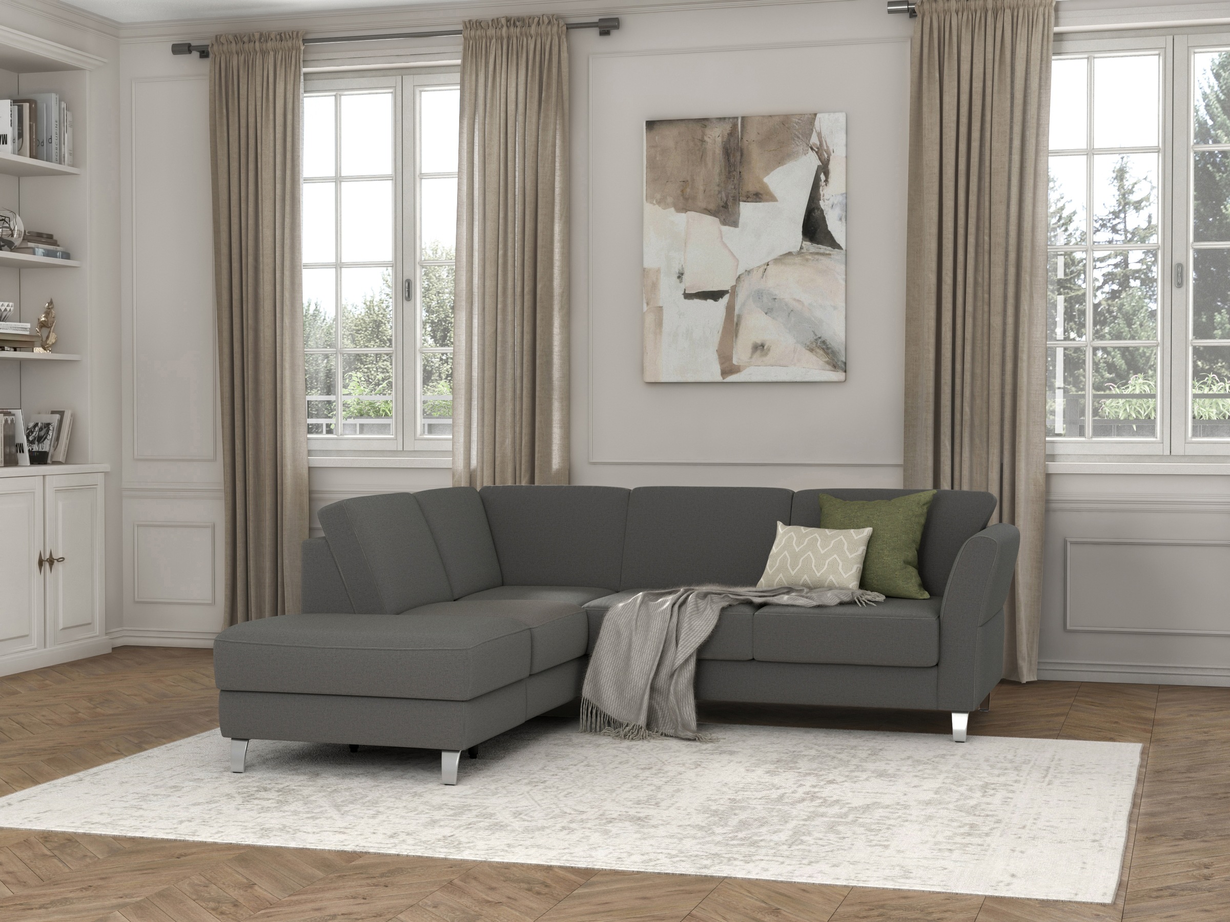sit&more Ecksofa »Visby V«, Wahlweise mit Bettfunktion und Stauraum, frei im Raum... kaufen