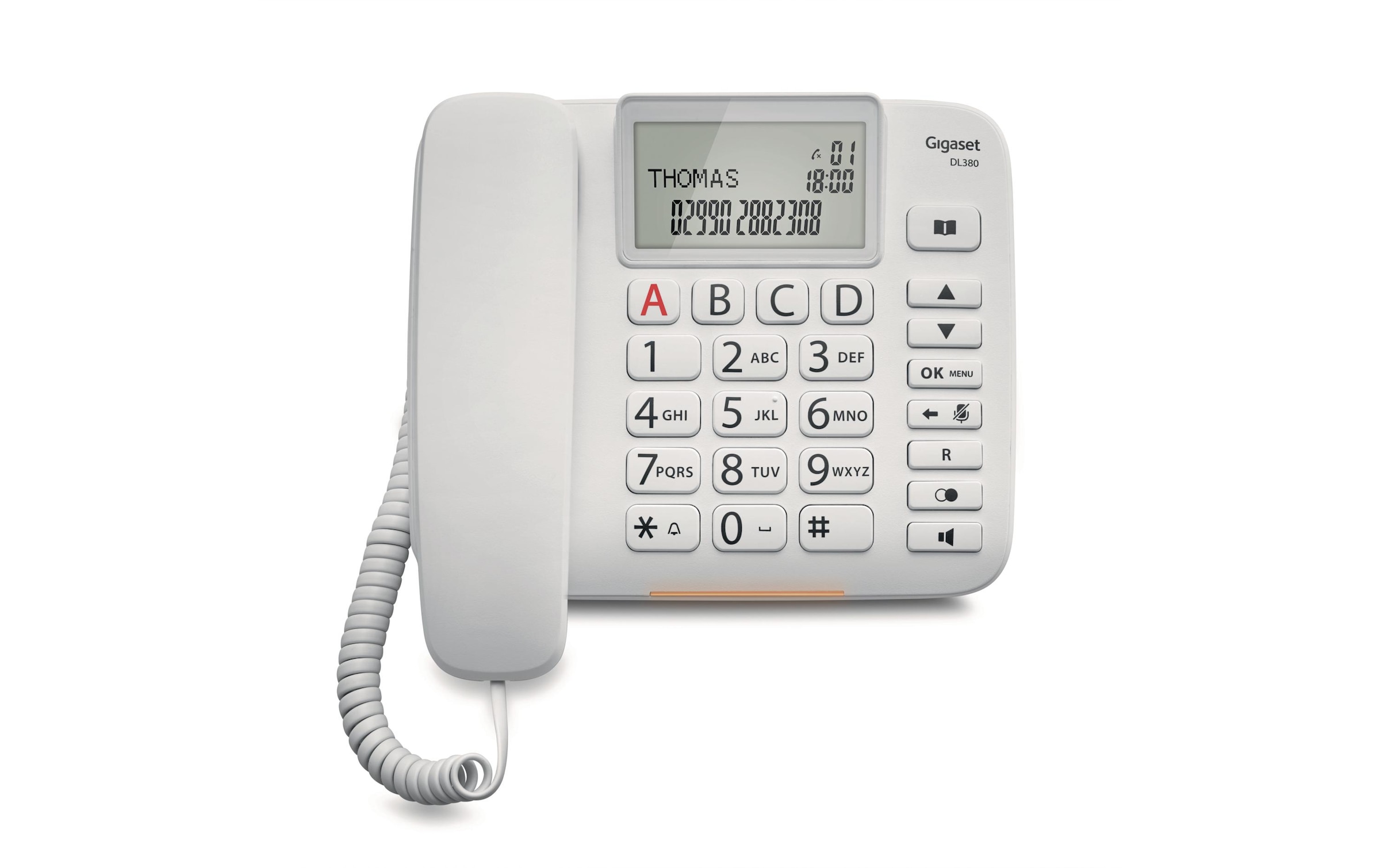 Gigaset Kabelgebundenes Telefon »DL380 weiss«