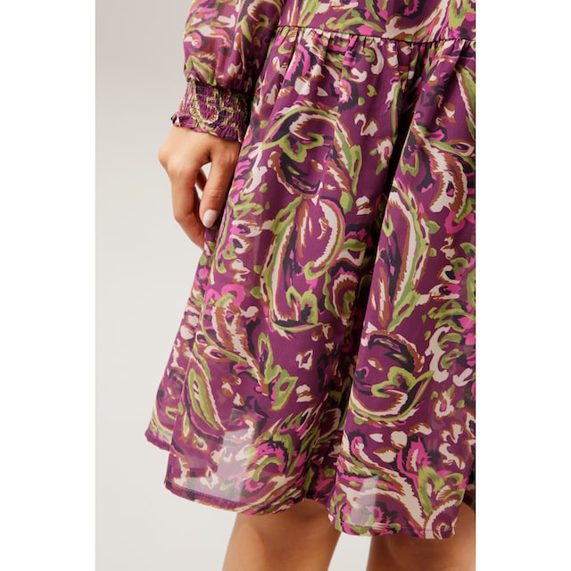 ♕ Aniston CASUAL Blusenkleid, mit farbenfrohem, graphischem Druck  versandkostenfrei bestellen