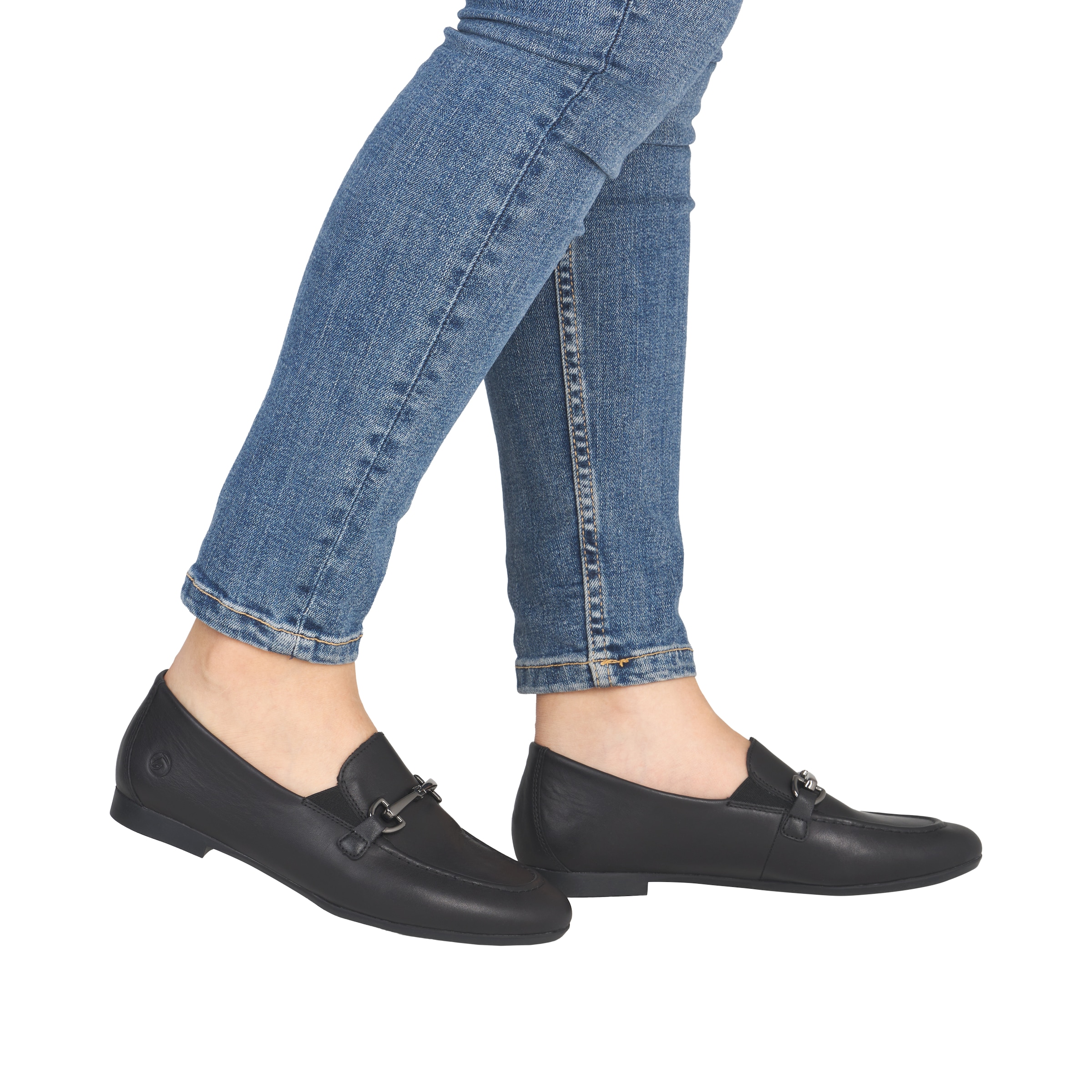 Remonte Loafer  mocassin, chaussure à enfiler, chaussure à bride avec petits inserts stretch