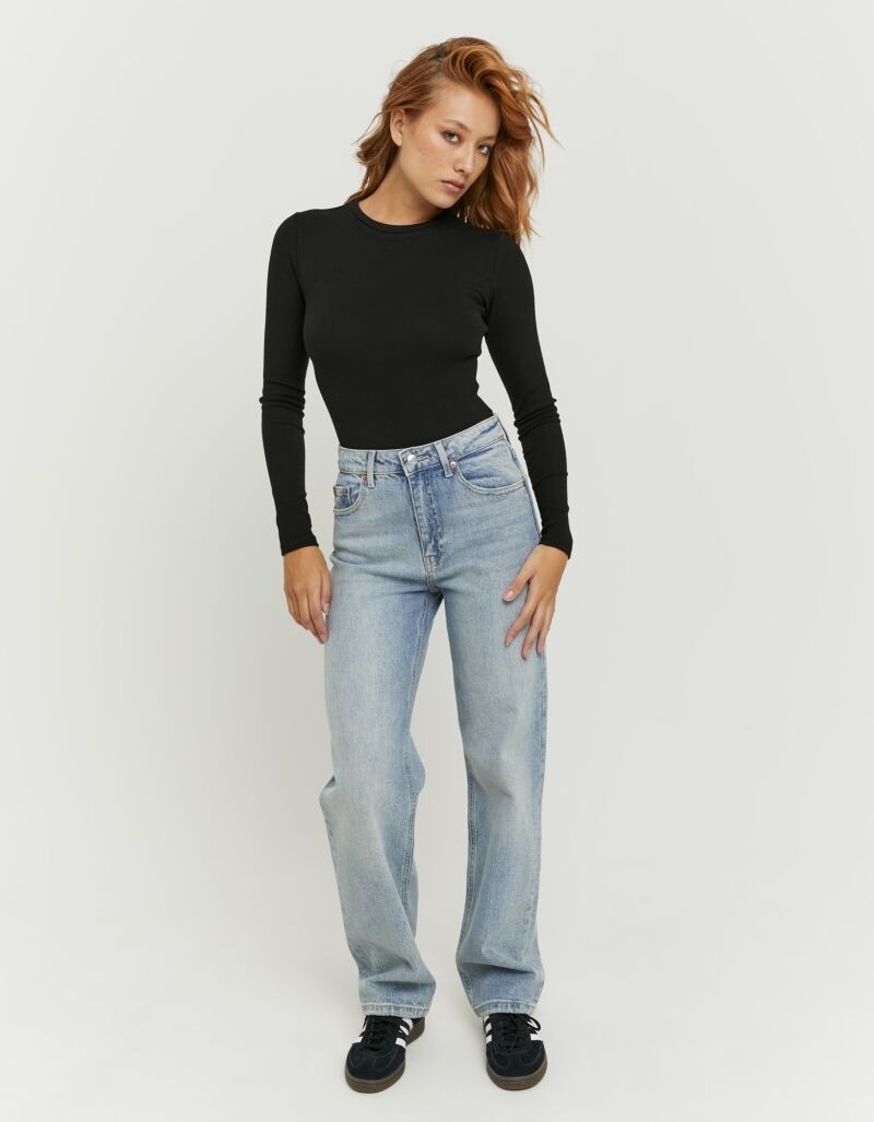 Tally Weijl Jeans taille haute »SPADEPEPPER« Baumwollmischung, High-Waist mit geradem Beinverlauf