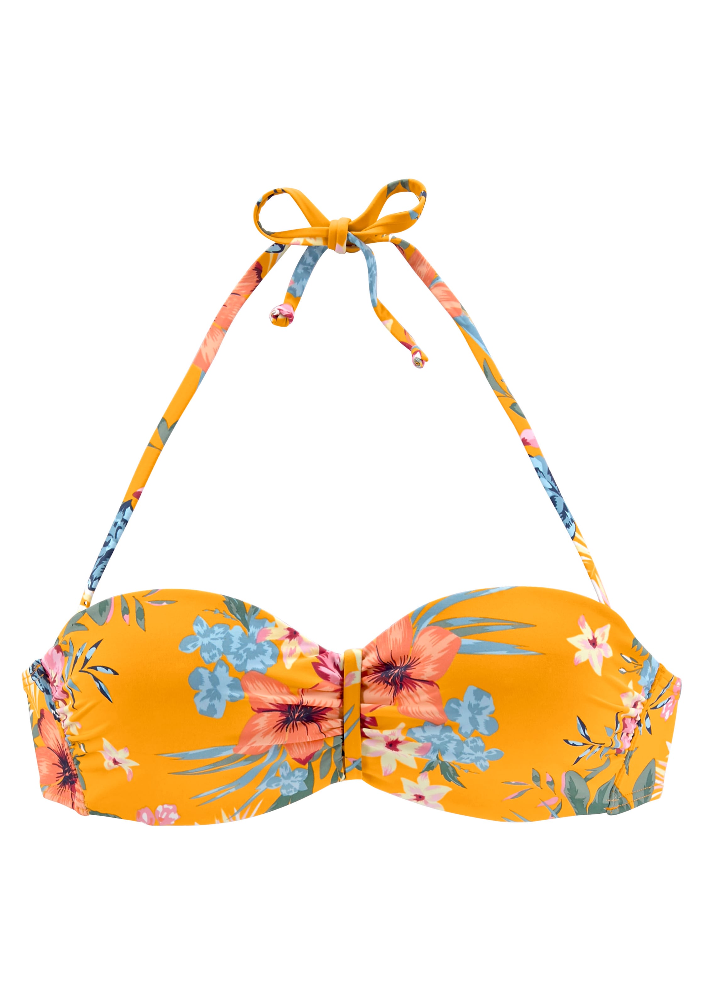 ♕ Bench. Bügel-Bandeau-Bikini-Top »Maui«, in floralem Design  versandkostenfrei kaufen