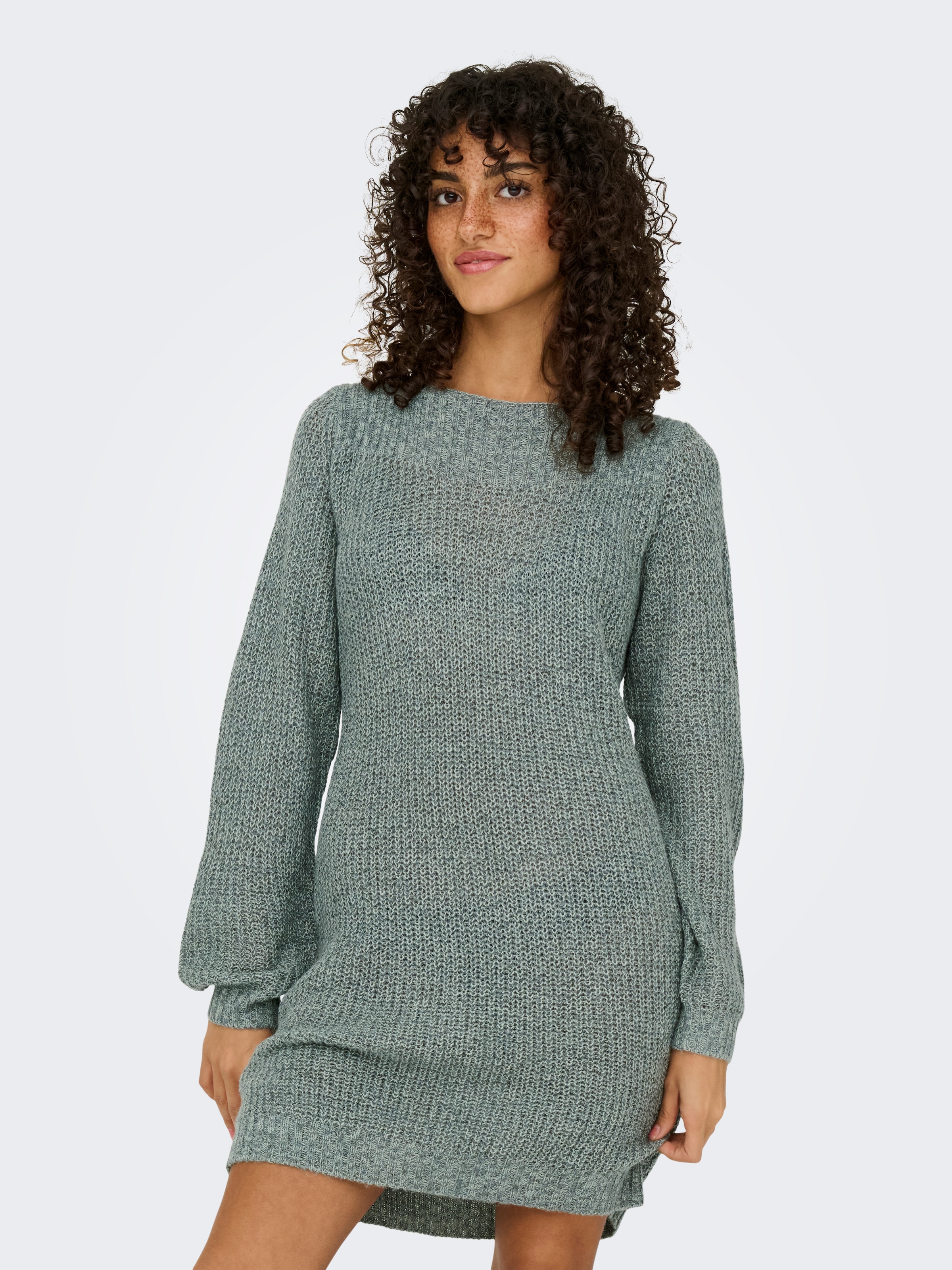 JDY Mini-robe »JDYWHITNEY MEGAN L/S BOAT DRESS KNT NOOS« Sommerkleid