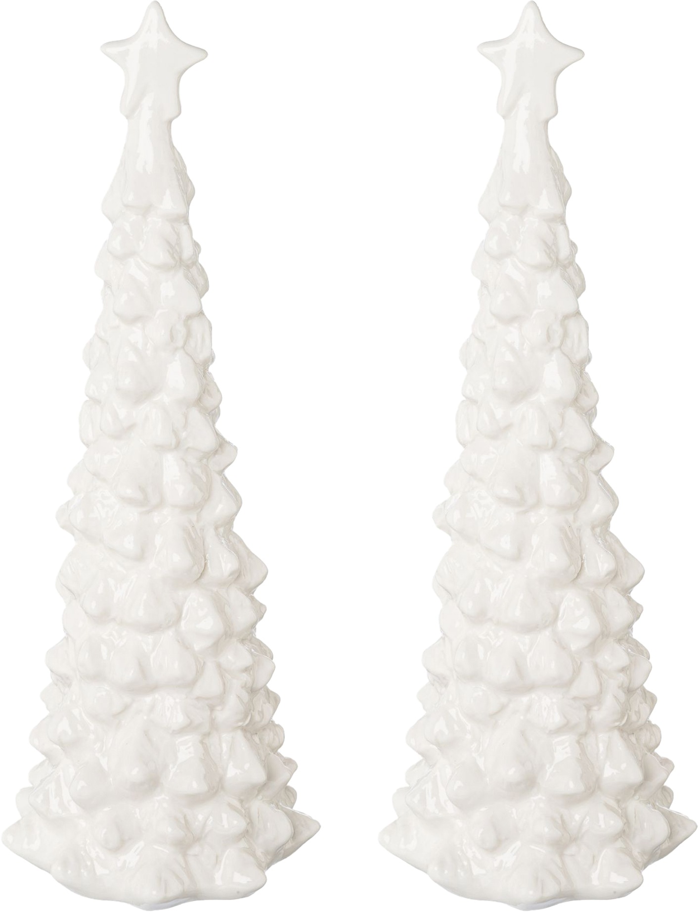 Image of Creativ light Dekobaum, (Set, 2 St.), Tannenbaum aus Keramik, Höhe ca. 19 cm bei Ackermann Versand Schweiz