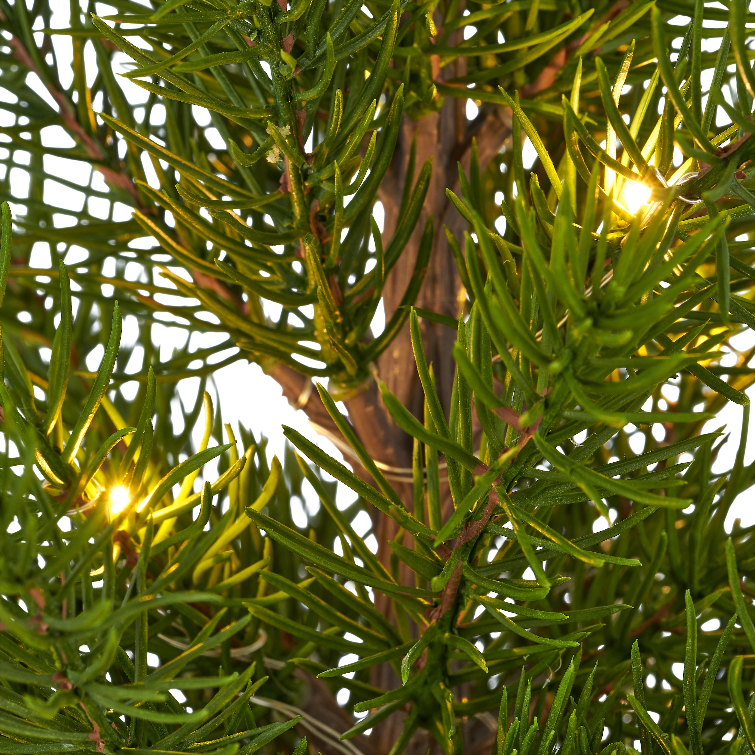 GOODproduct Arbre de Noël artificiel »Tannenbäumchen im Topf, 52 oder 68cm hoch« avec éclairage LED