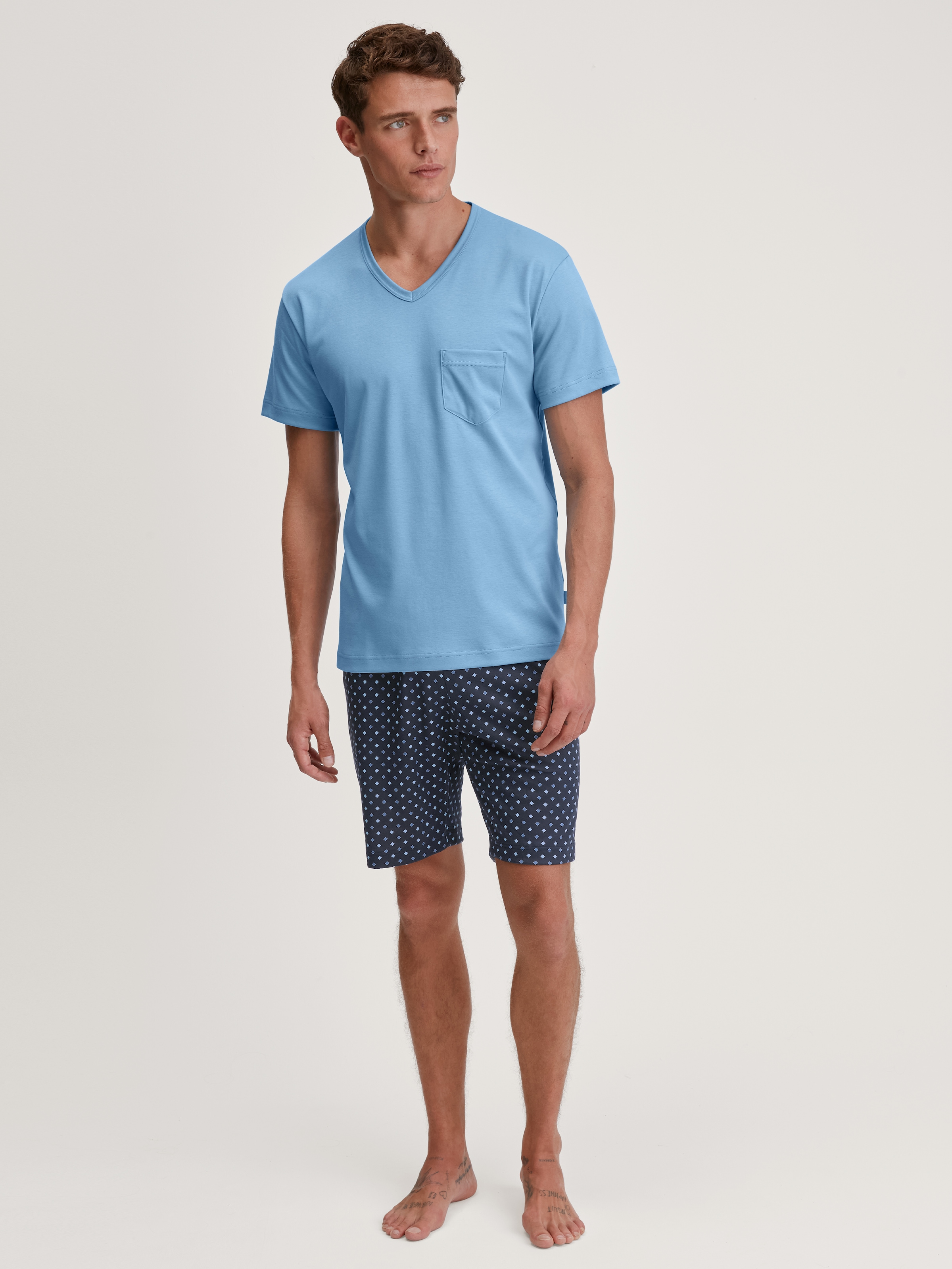 CALIDA Shorty »Relax Streamline«, (2 tlg.), mit V-Ausschnitt
