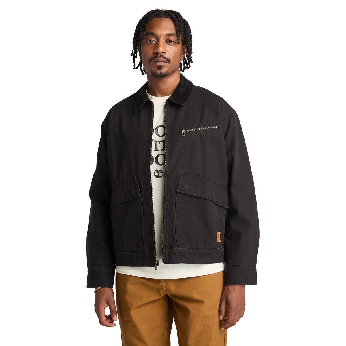 Image of Timberland Kurzjacke "Strafford Washed Canvas Jacket" in grossen Grössen