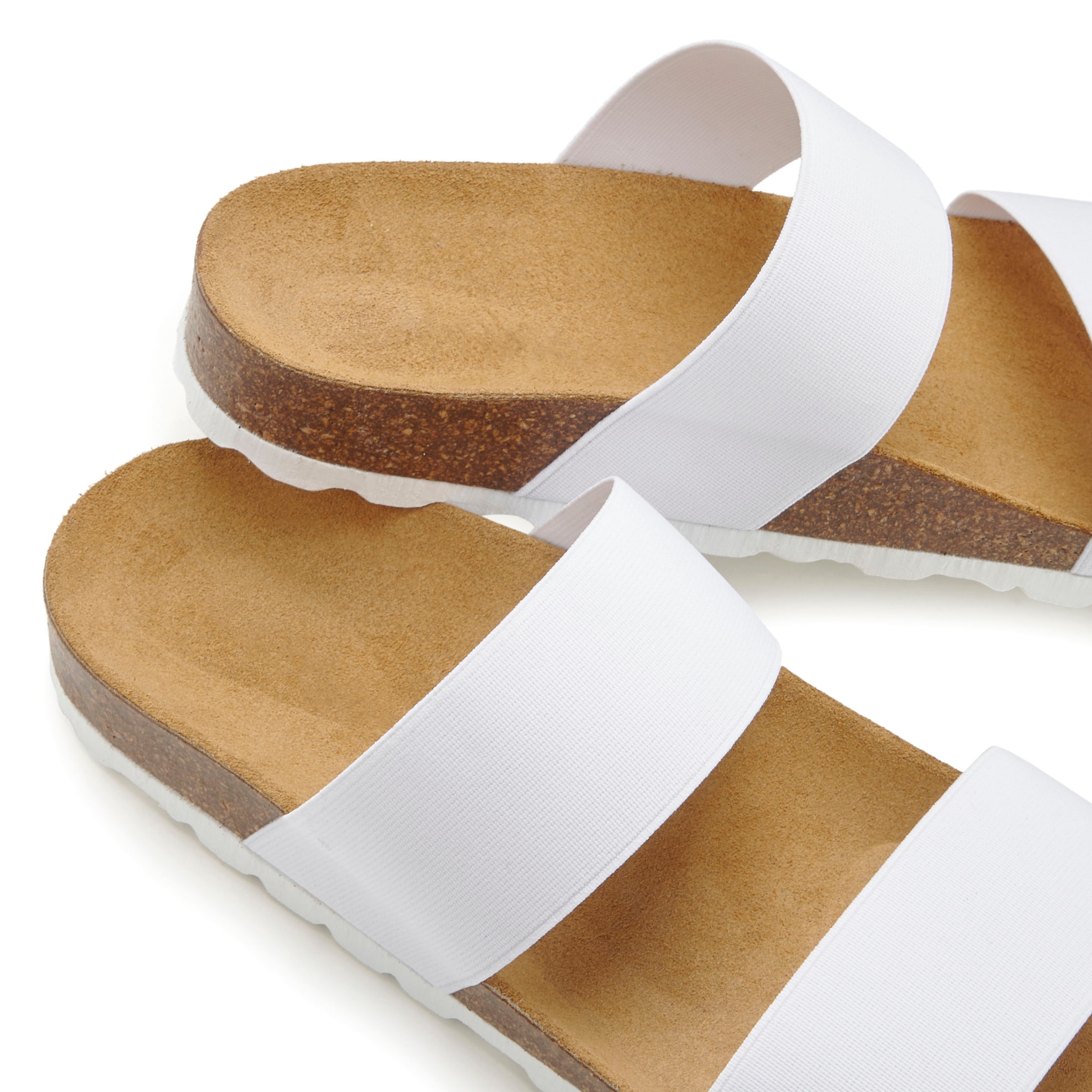 Vivance Pantolette »Sandale, Mule, offener Schuh,«, mit komfortablem Korkfussbett und elastischen Riemen