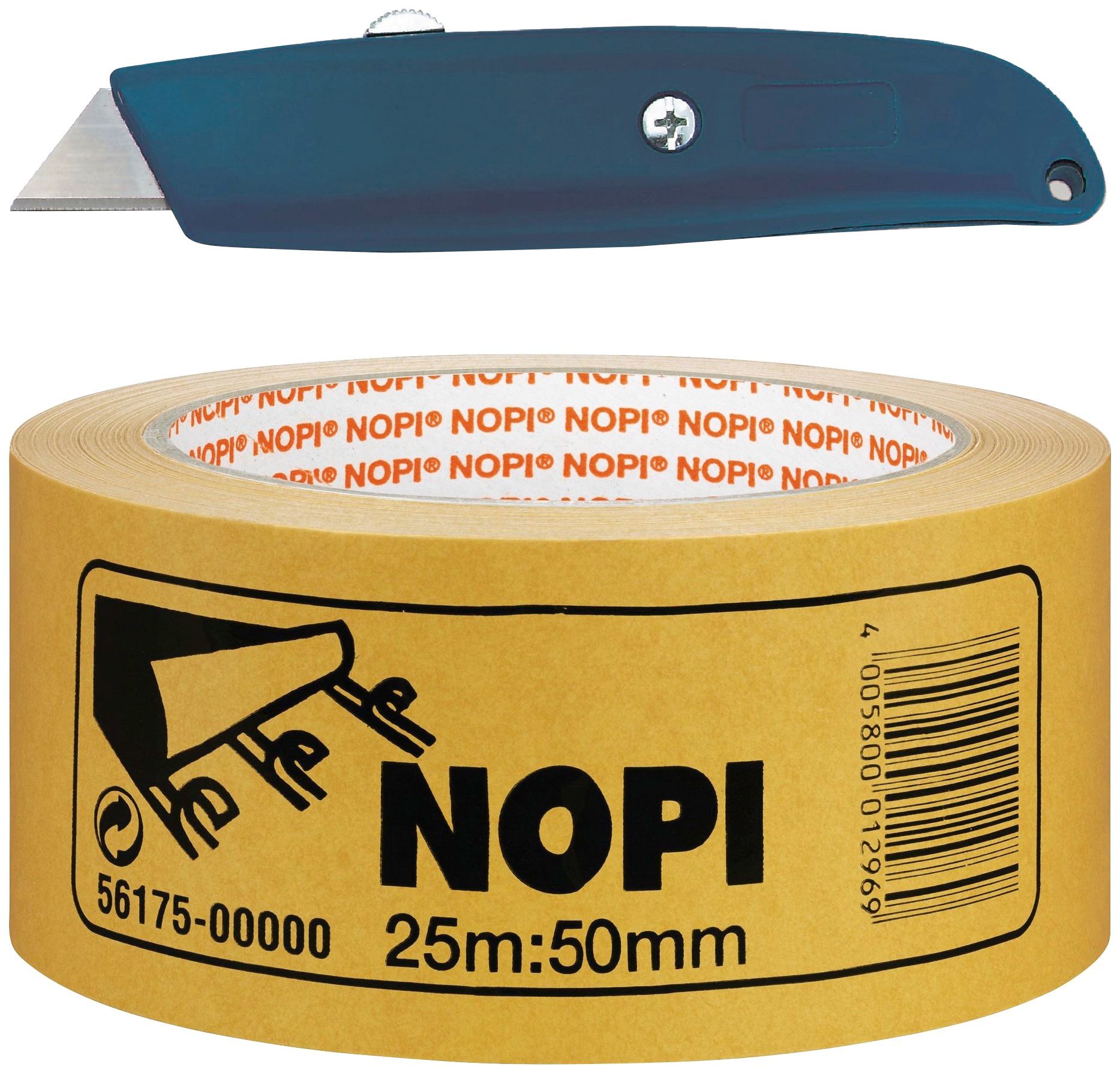 Image of Bodenmeister Verlegeset, (2 tlg.), Teppichmesser, NOPI Verlegeband bei Ackermann Versand Schweiz