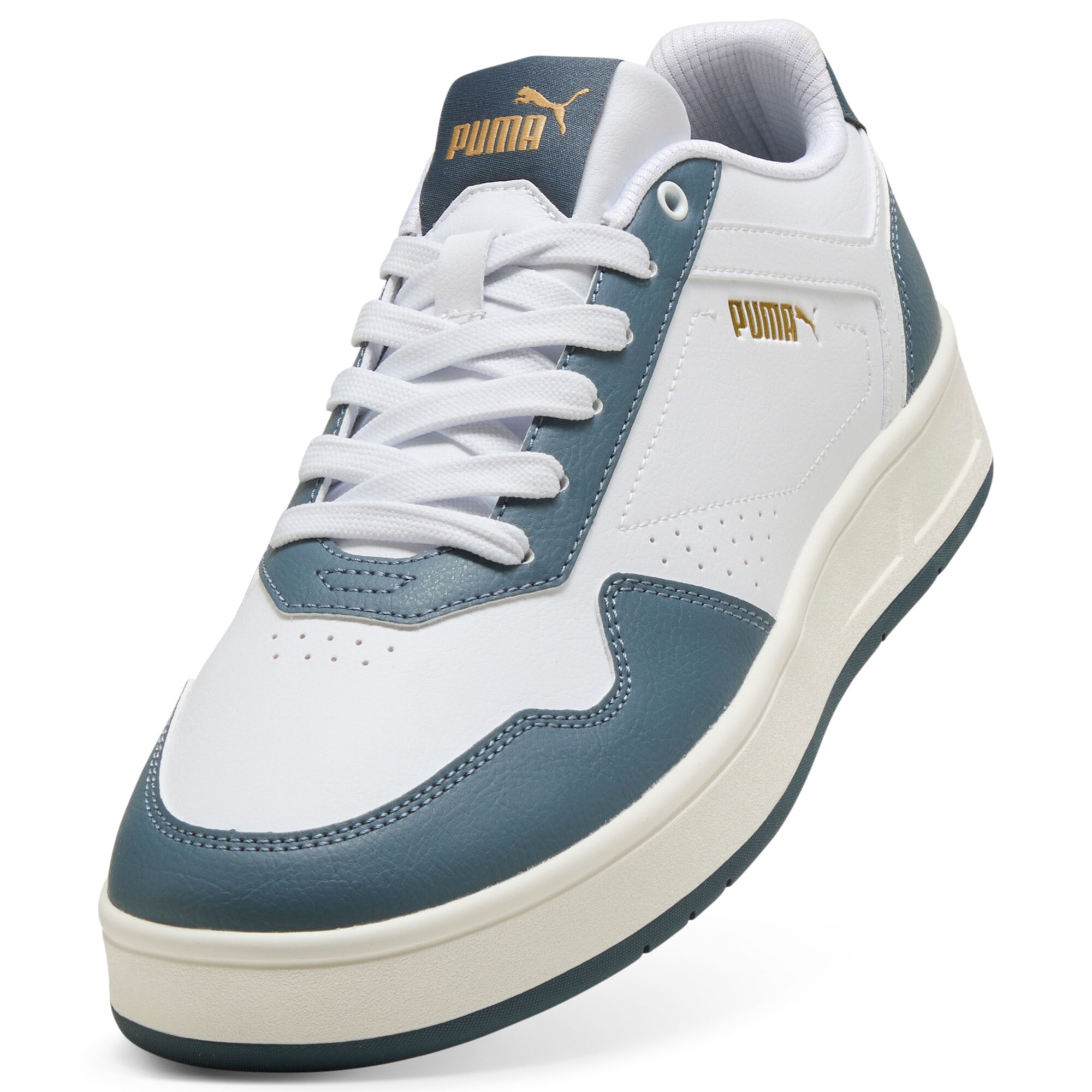 PUMA Sneaker »COURT CLASSIC«  für sportliche Einsätze, mit Gummi-Laufsohle, mit Schnürverschluss