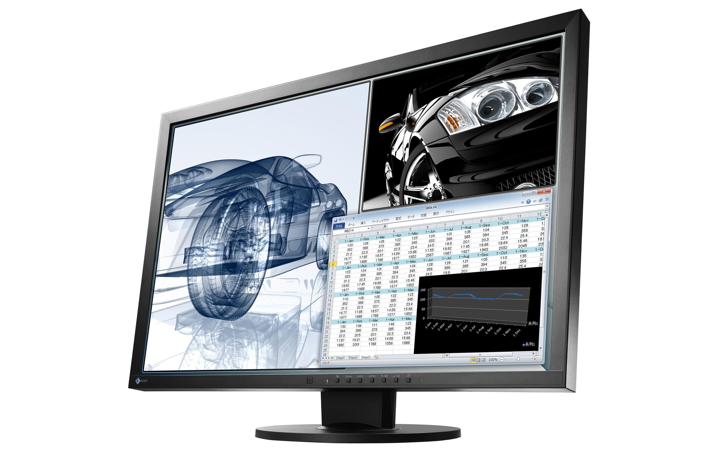 Eizo LCD-Monitor »EV2430W-Swiss Edition«, 61,2 cm/24,1 Zoll, 1920 x 1200 px