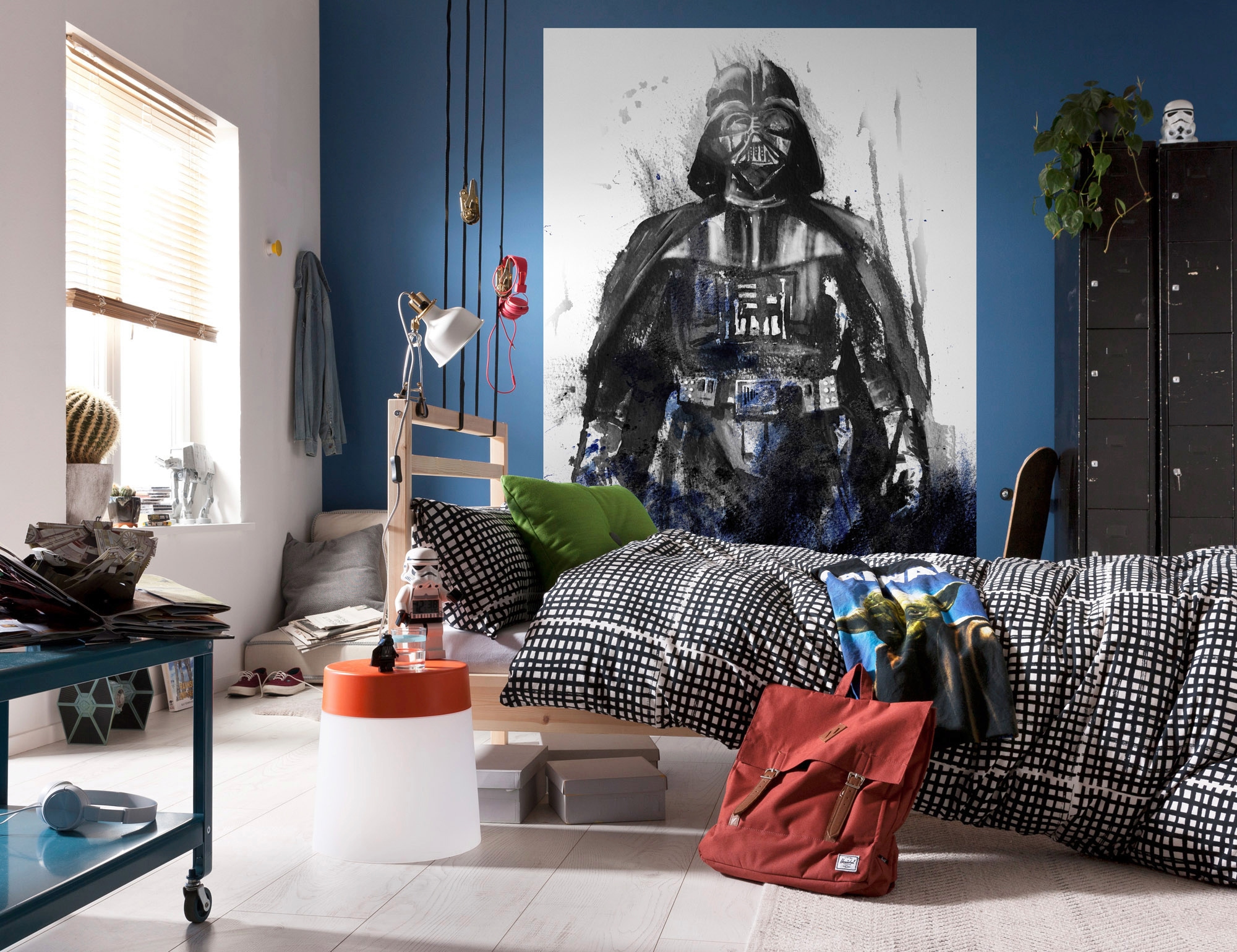 Komar Vliestapete »Digitaldruck Vlies - Star Wars Watercolor Vader - Grösse 200 x 280 cm«, bedruckt, Kinderzimmer
