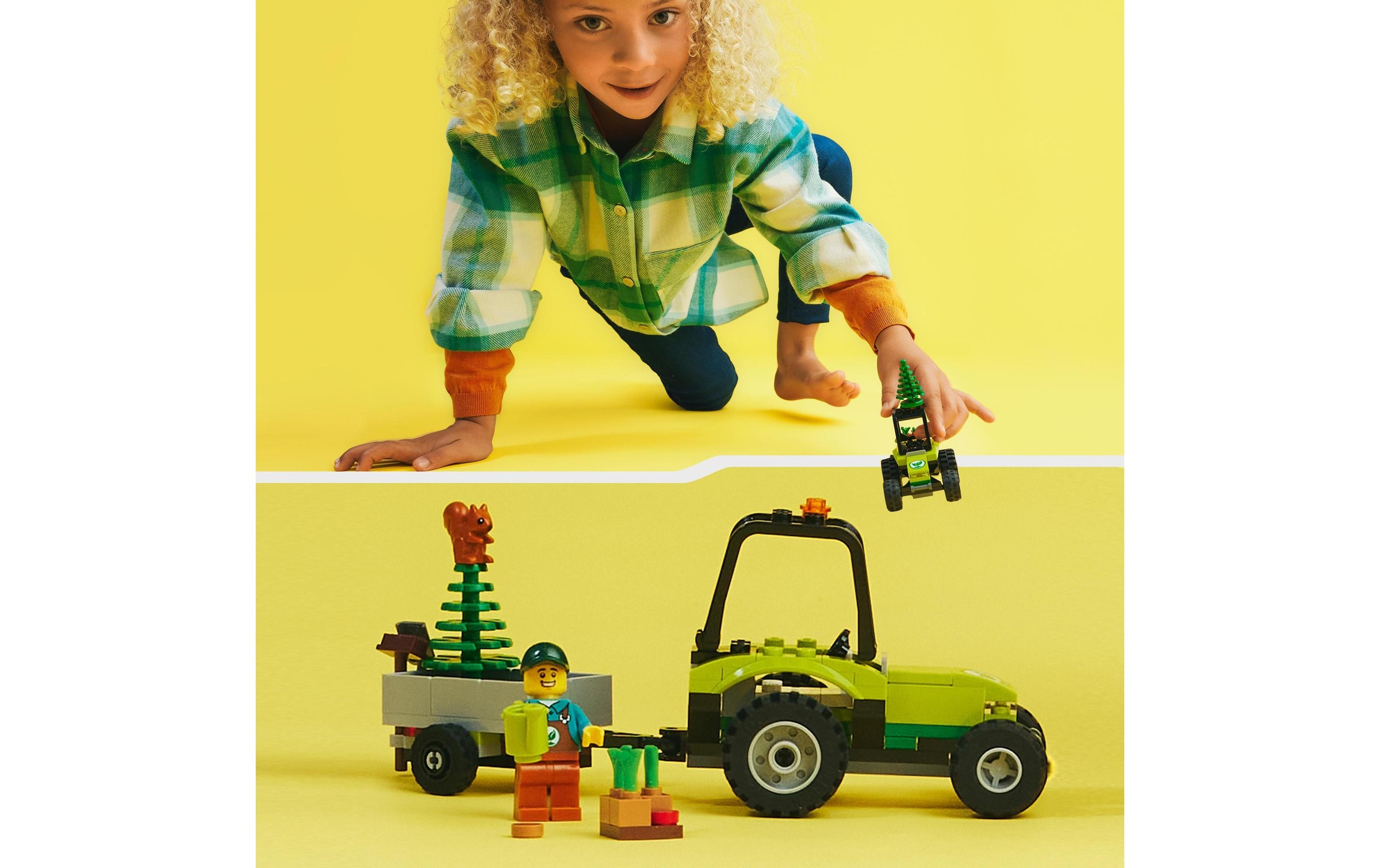 LEGO® Konstruktionsspielsteine »Kleintraktor«, (86 St.)