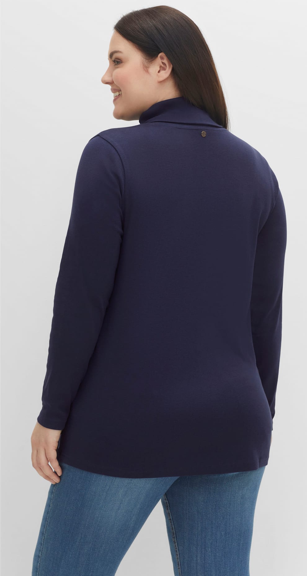 Sheego Langarmshirt »Rollkragen-Shirt«, (1 tlg.)