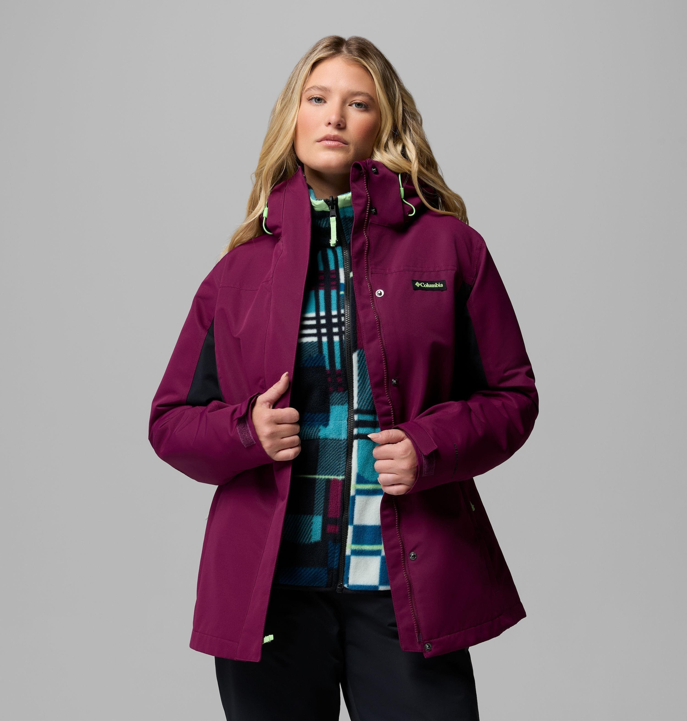Columbia Veste fonctionnelle 3 en 1 »Bugaboo IV Fleece Interchange Jacket« 2 cuis tlg. matériau déperlant et coupe-vent, isolant thermique