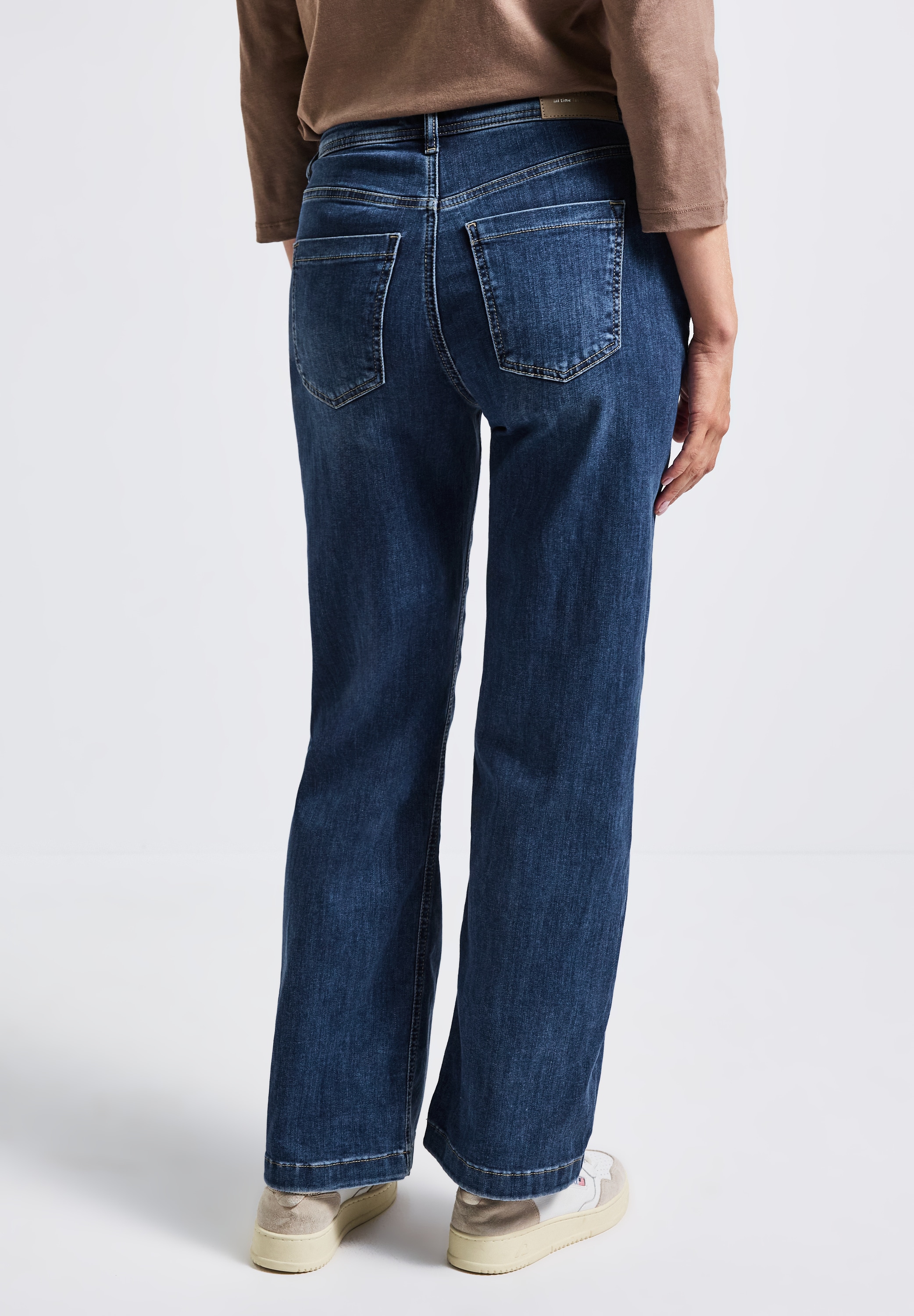 STREET ONE Weite Jeans »QR Denim-Wide Leg«, mit Stretch