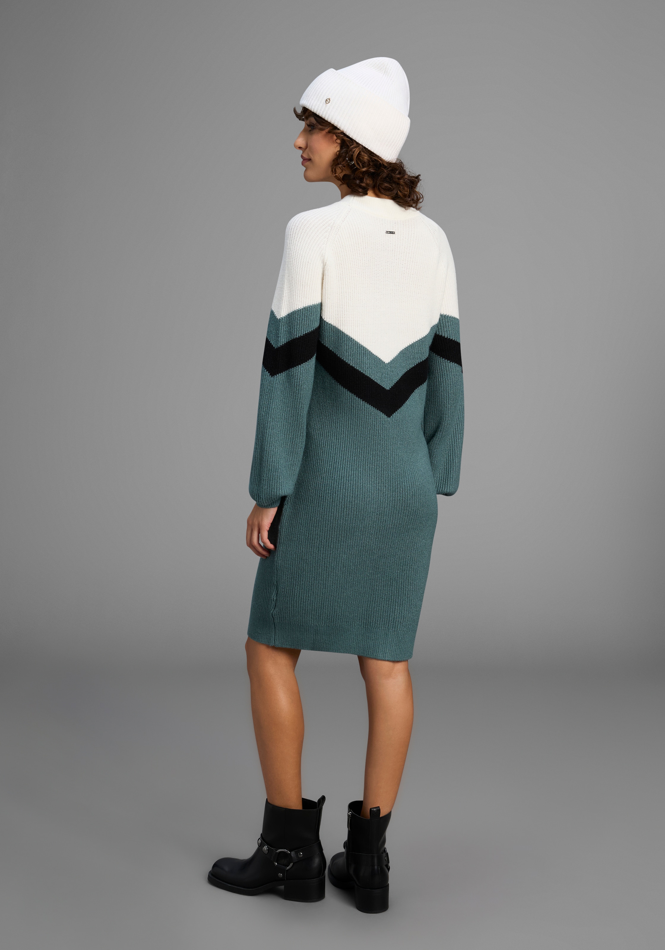 Laura Scott Robe en tricot Sans poches mit Streifenmuster aus weicher Viskosequalität