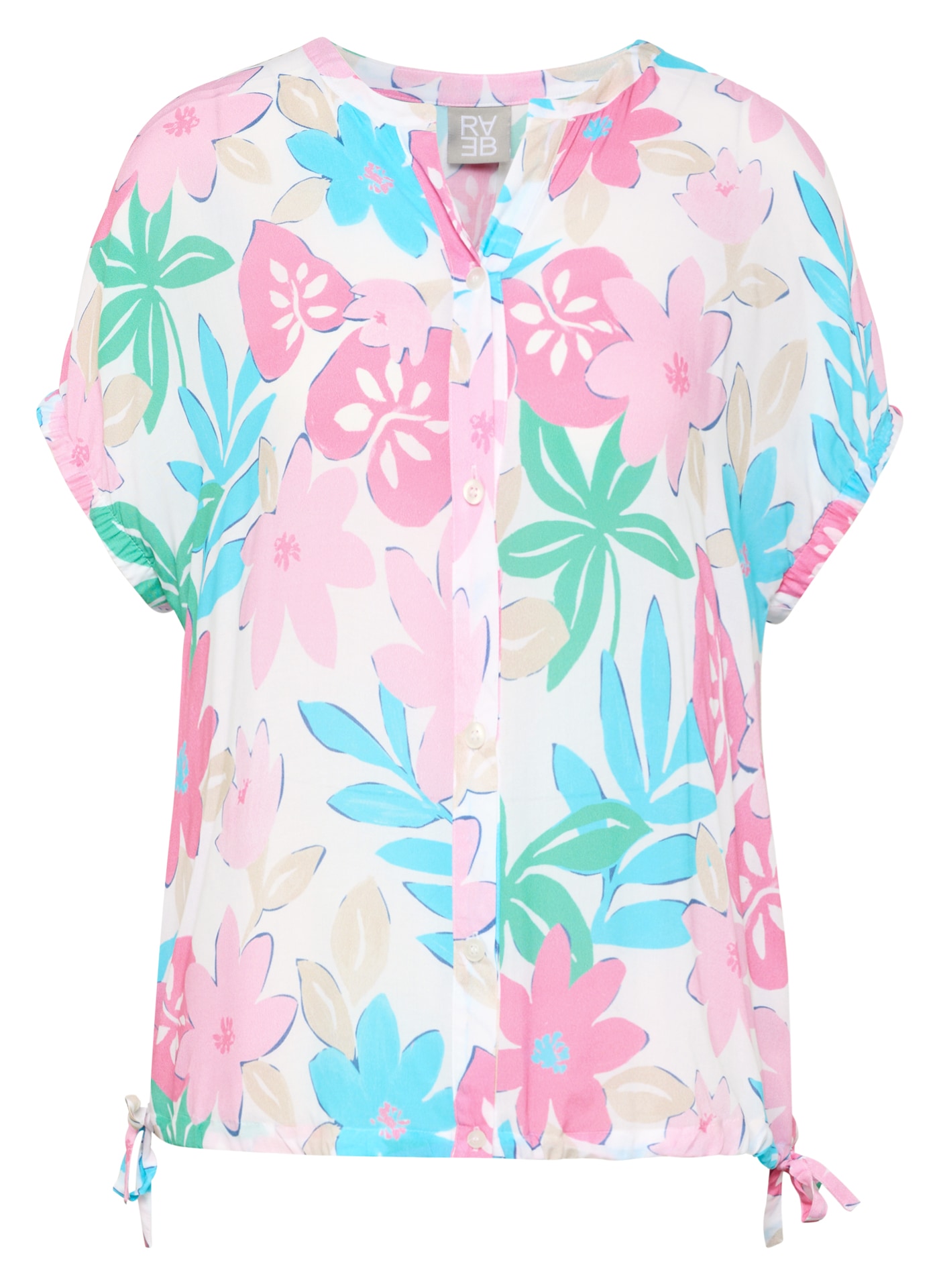Rabe Blouse chemise mit All-Over Print