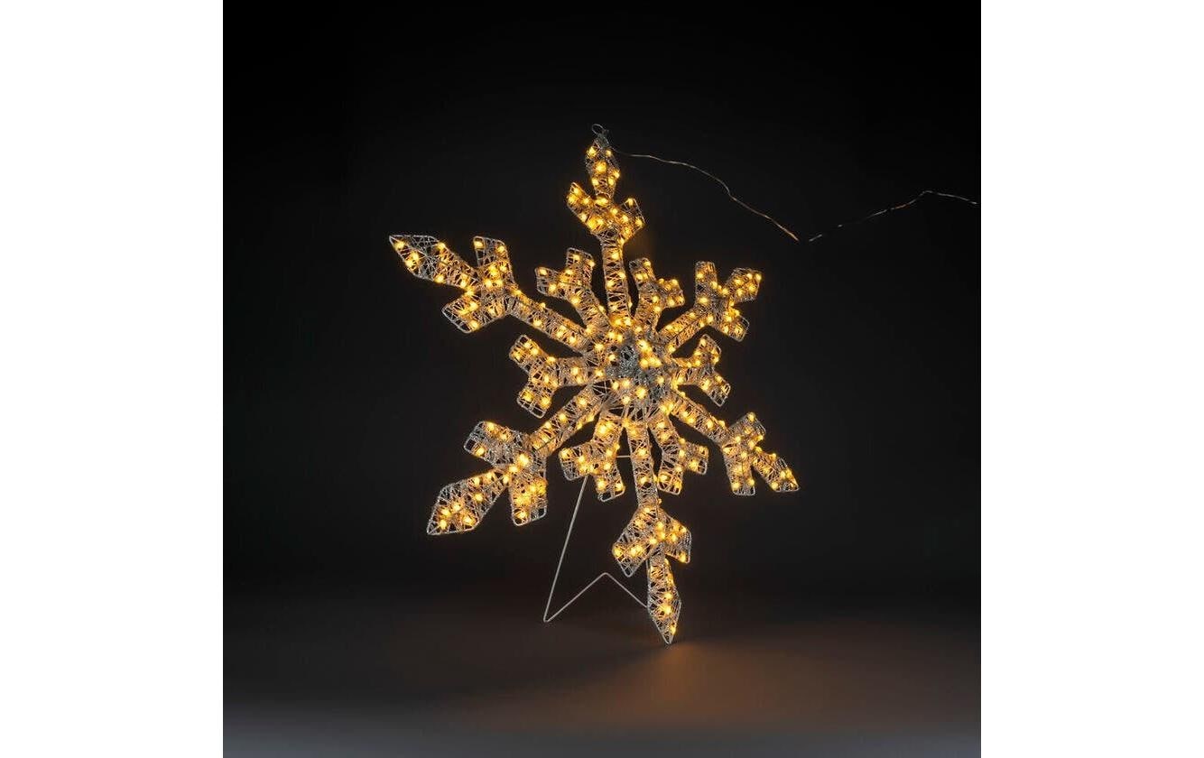 KONSTSMIDE LED Dekolicht »LED-Schneeflocke 200 bernsteinfarbene Dioden« bernsteinfarben