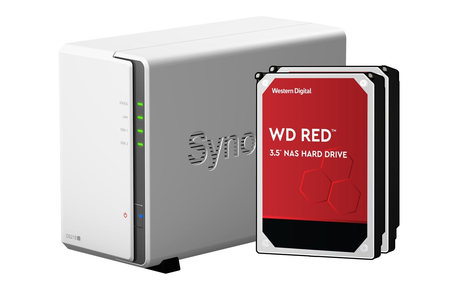 Image of Synology HDD-NAS-Festplatte »NAS DS218j 2-bay WD Red 16 TB« bei Ackermann Versand Schweiz