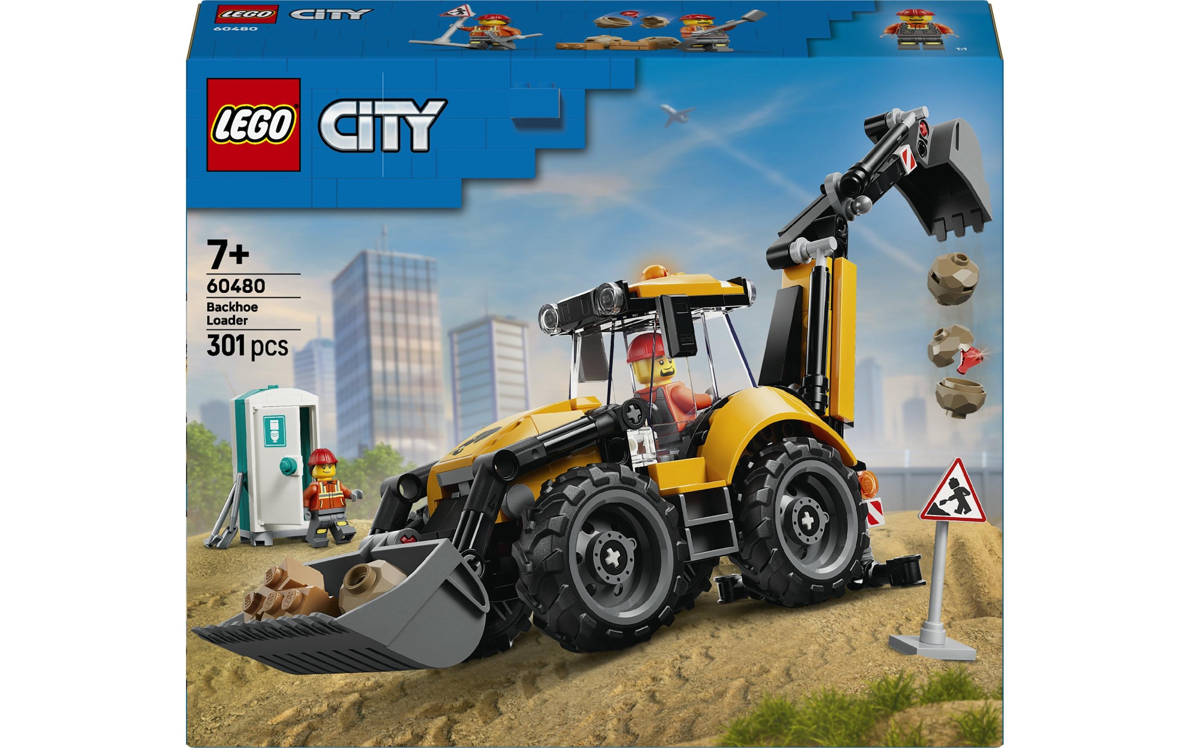 LEGO® Pions de construction »Gelber Baggerlader (60480), LEGO City« fabriqué en Europe