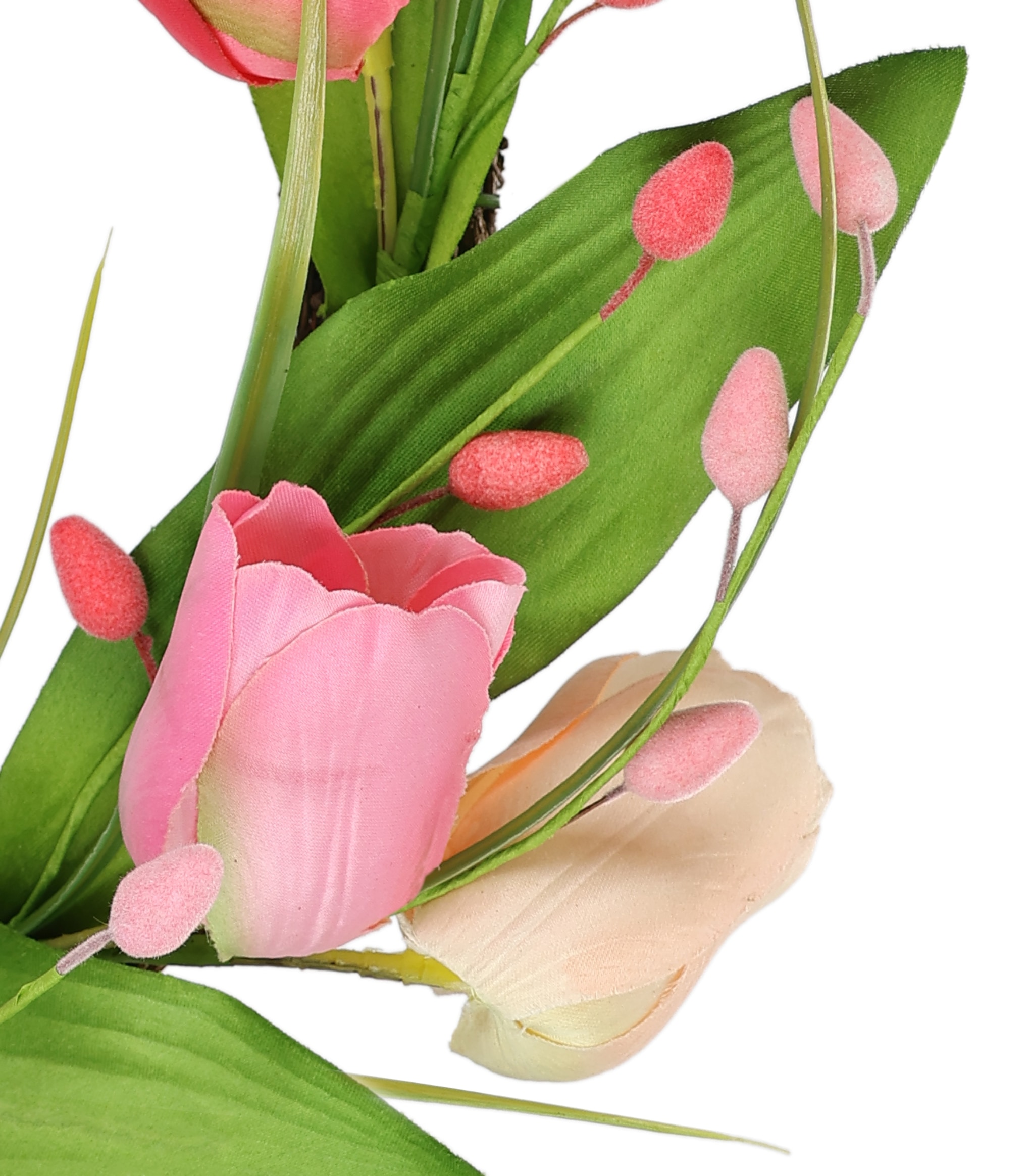 I.GE.A. Kunstkranz »Tulpenkranz« Kränze Türkranz Frühlingskranz Osterkranz Osterdeko Blumenkranz