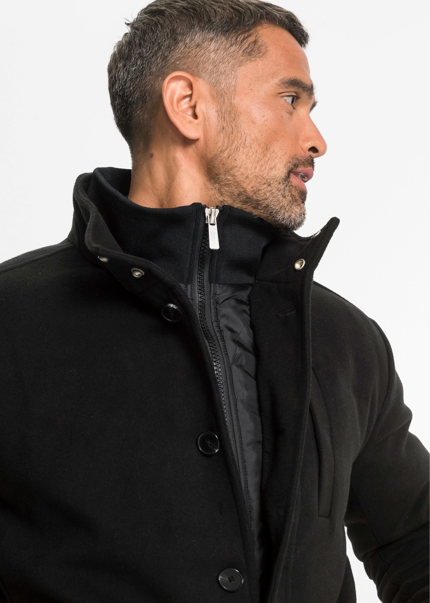 bonprix Outdoorjacke sportive, festliche Ausrichtung, Regular Fit, mit Stehkragen