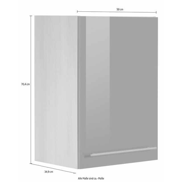 ♕ OPTIFIT Hängeschrank »Bern«, Breite 50 cm, 70 cm hoch, mit 1 Tür, mit  Metallgriff versandkostenfrei auf