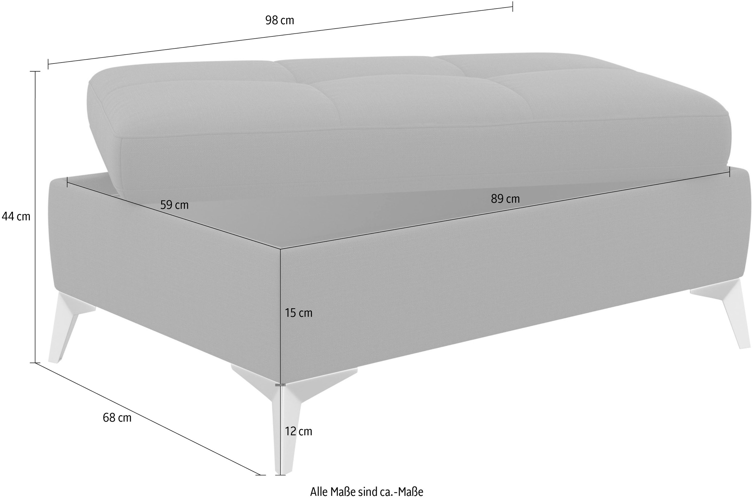 sit&more Stauraumhocker »Latigo«, inklusive Stauraum