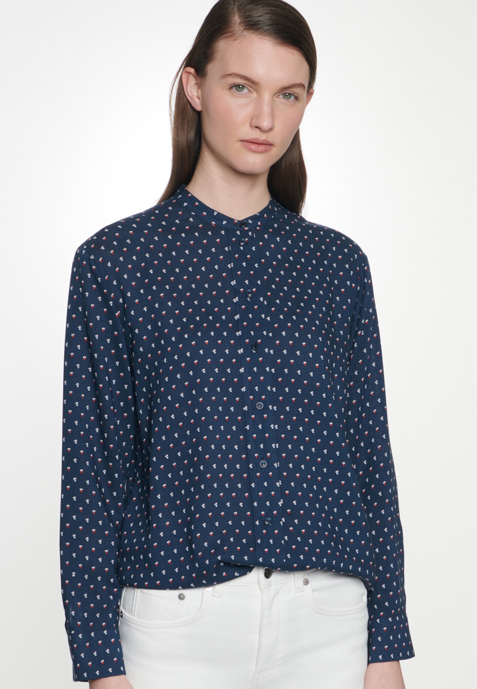 Klassische Bluse »Schwarze Rose«