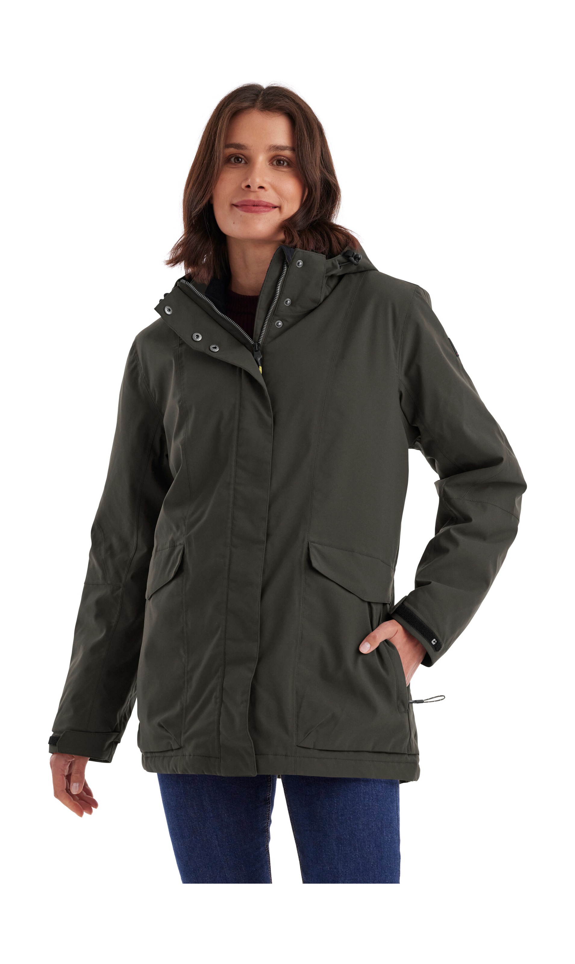 Killtec Funktionsjacke »Damen Jacke« Wasserdichte, atmungsaktive Damenjacke mit abnehmbarer Kapuze