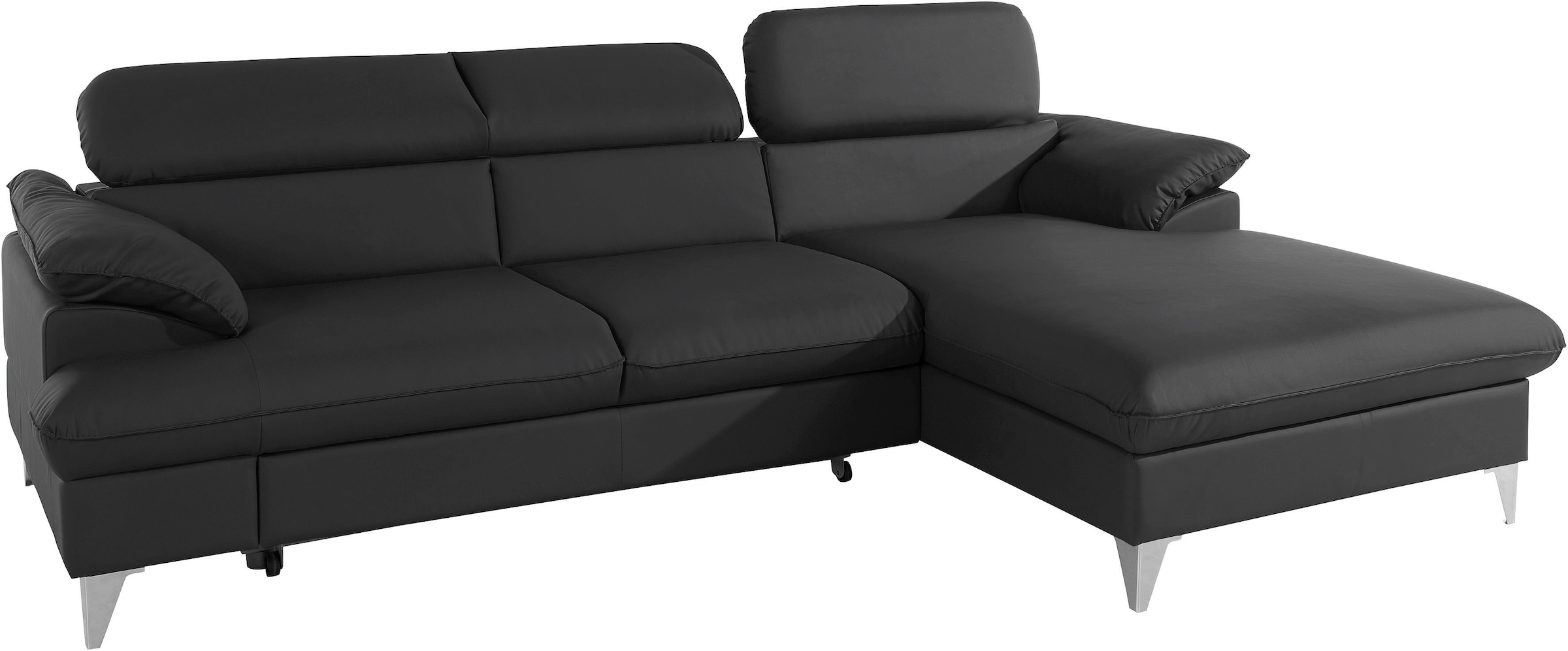 COTTA Ecksofa »Caluso L-Form«, inklusive Kopfteilverstellung, wahlweise mit Bettfunktion