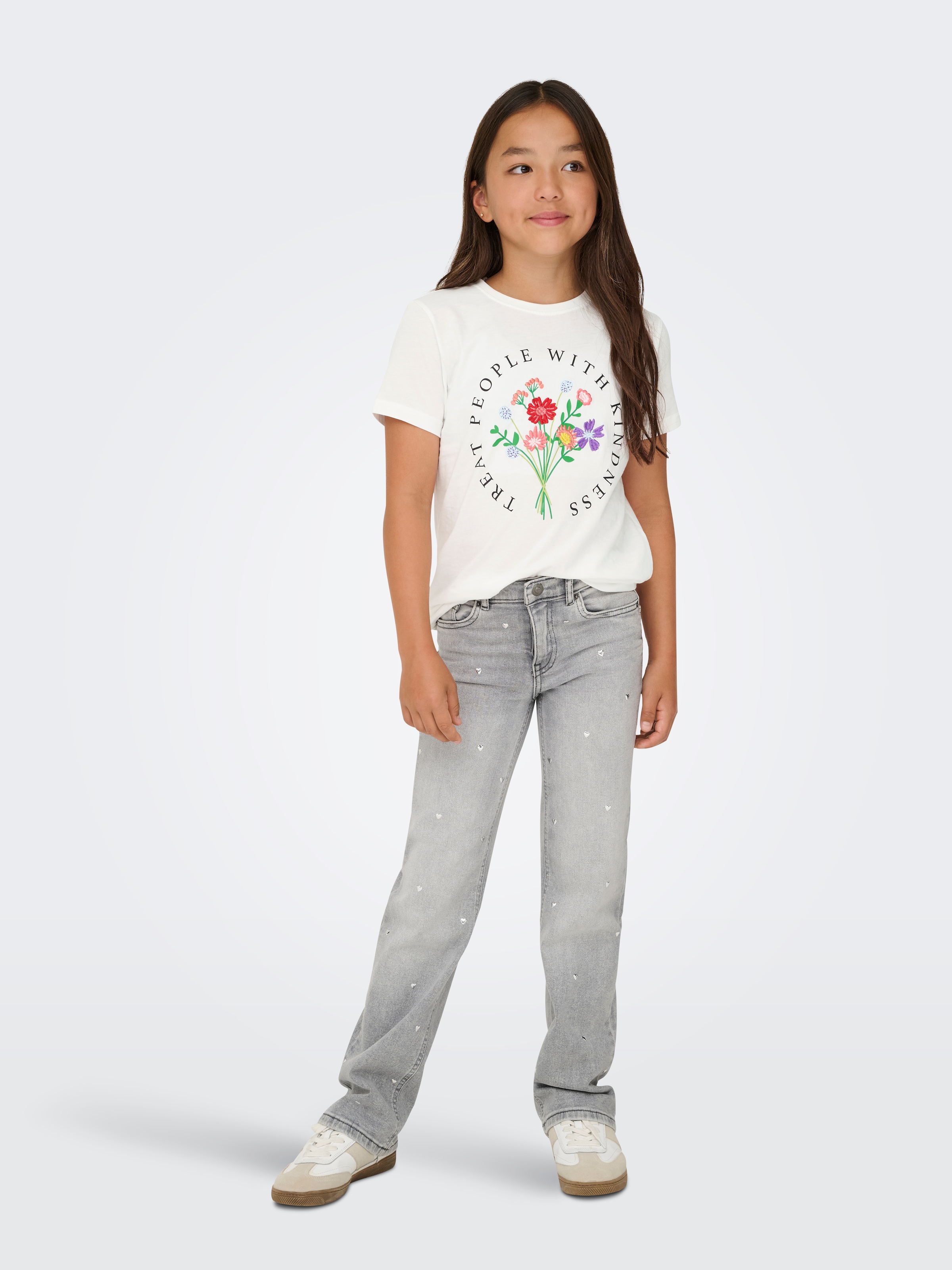 KIDS ONLY T-shirt »KOGEMMA REG S/S FLOWER TOP BOX JRS«