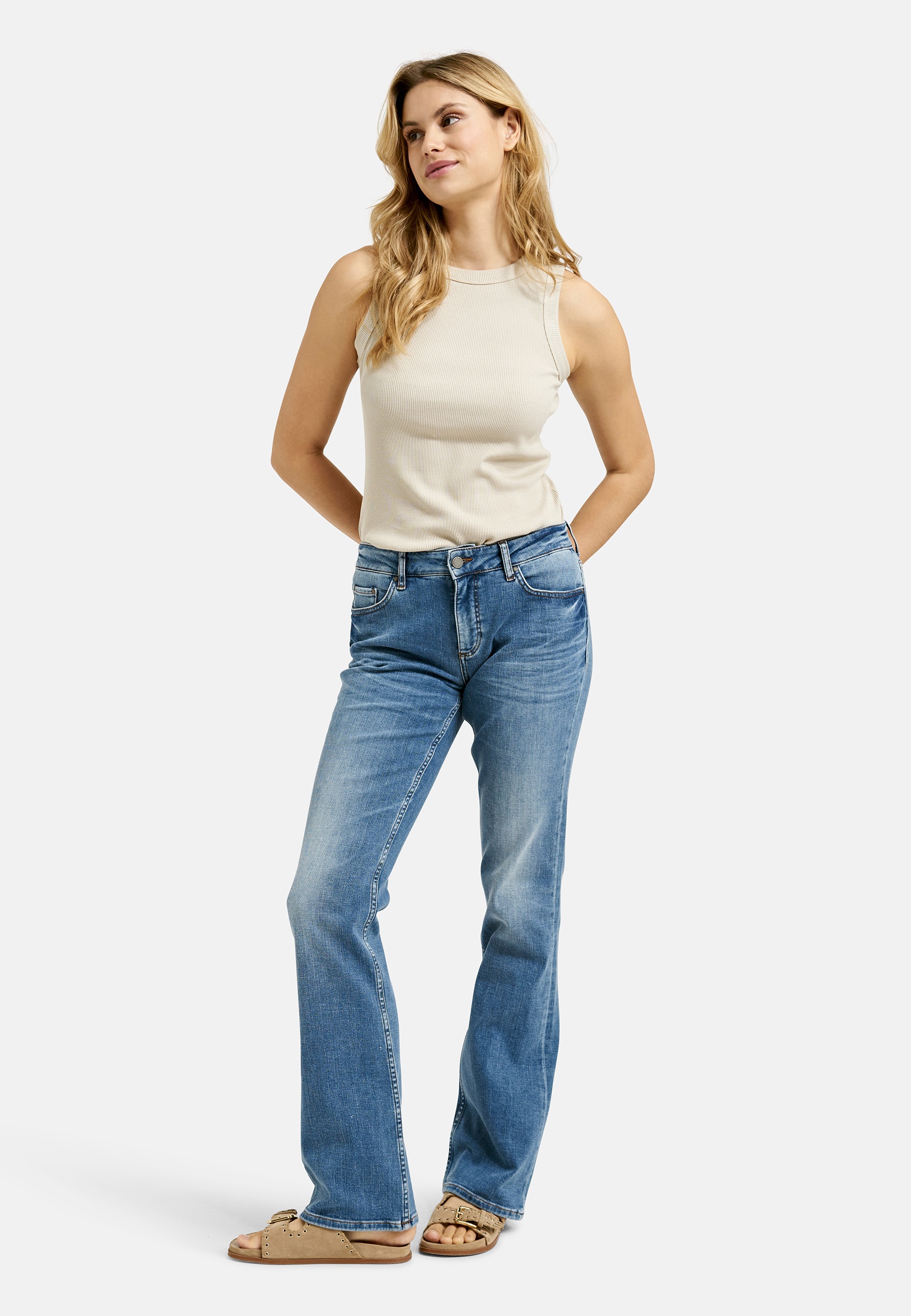 Smith & Soul Bootcut-Jeans elastische Baumwollqualität