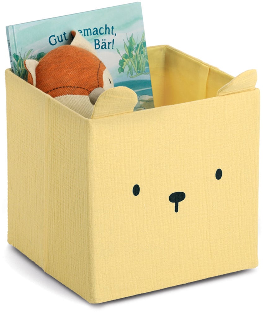 Zeller Present Aufbewahrungsbox »"Bär", Musselin« Tiermotiv, kinderfreundlich, faltbar