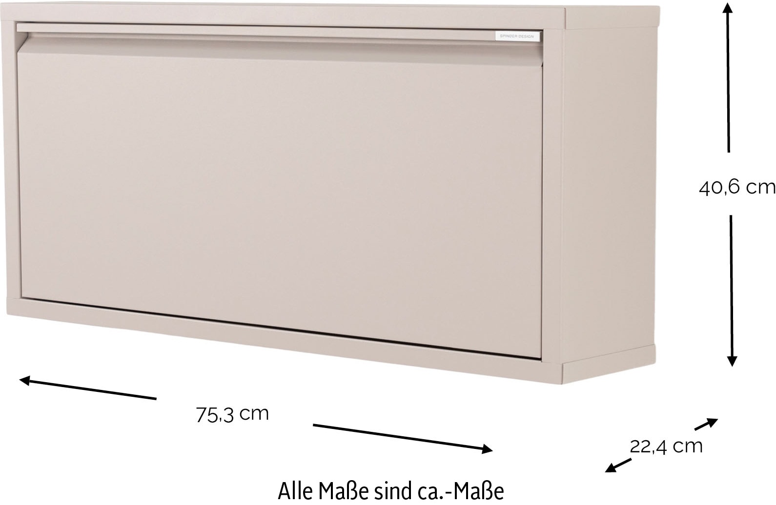 Spinder Design Armoire à chaussures »BILLY 1« armoire à chaussures en acier avec double compartiment