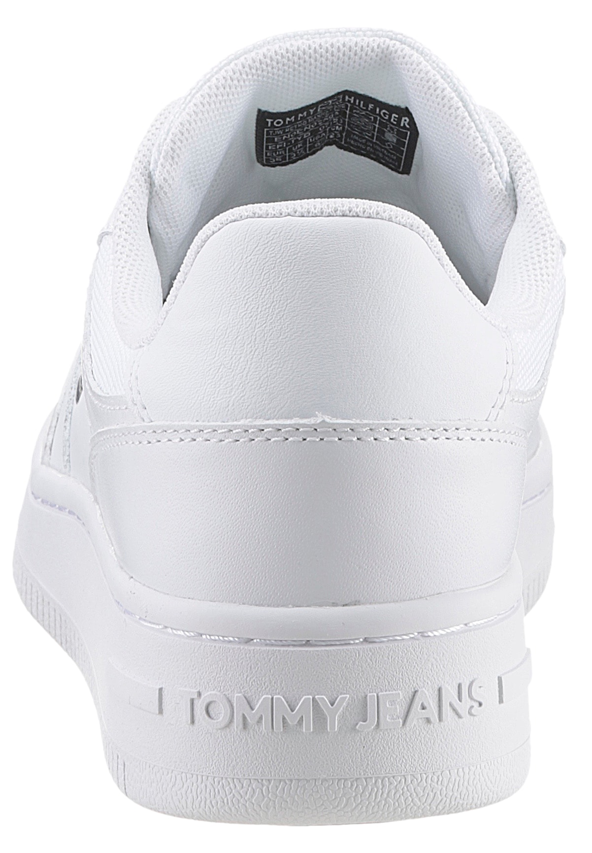 Tommy Jeans Plateausneaker »TJW RETRO BASKET ESS«, Freizeitschuh, Halbschuh, Schnürschuh mit seitlicher Logoflagge