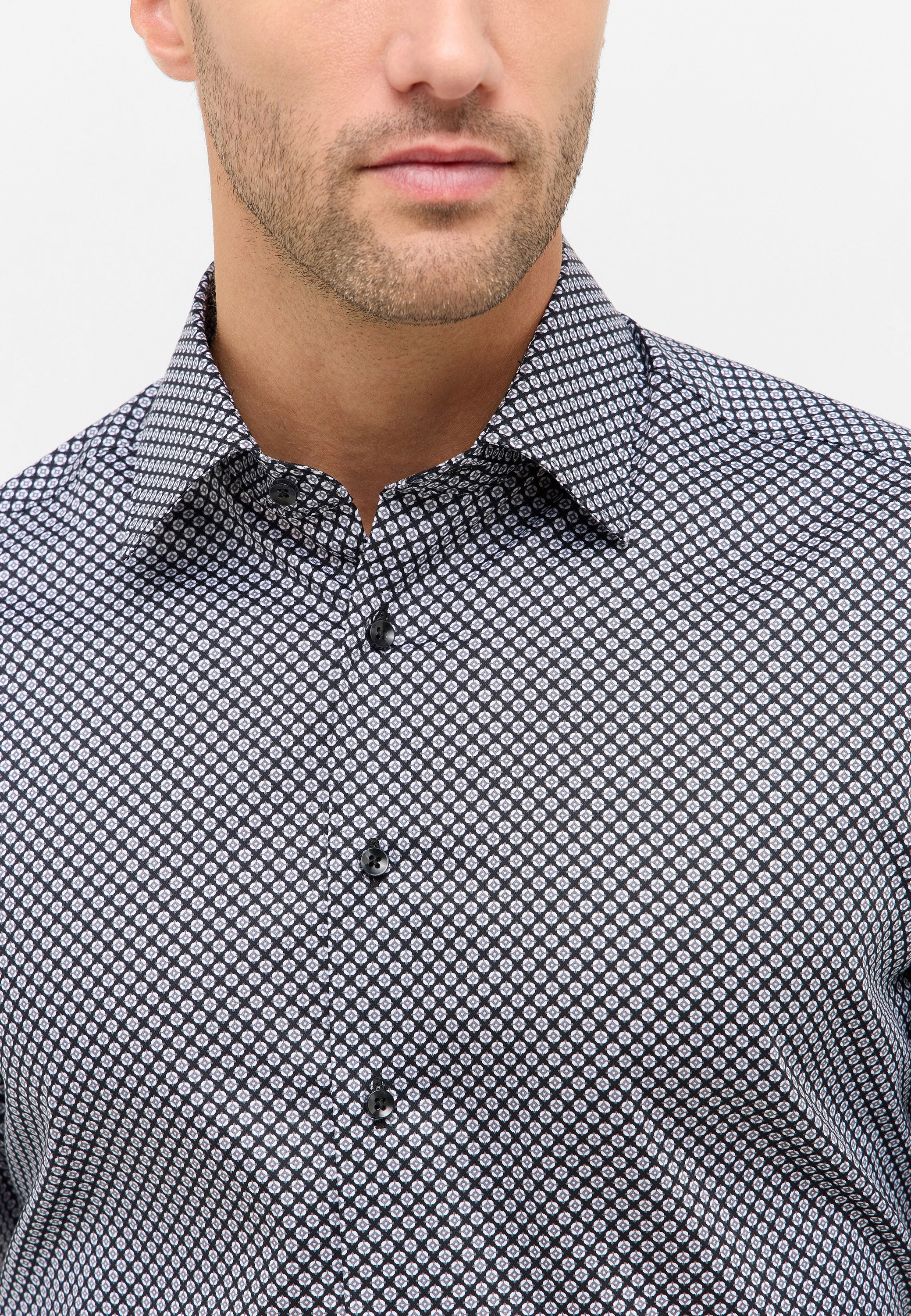 Eterna Langarmhemd »MODERN FIT« NON IRON (bügelfrei)