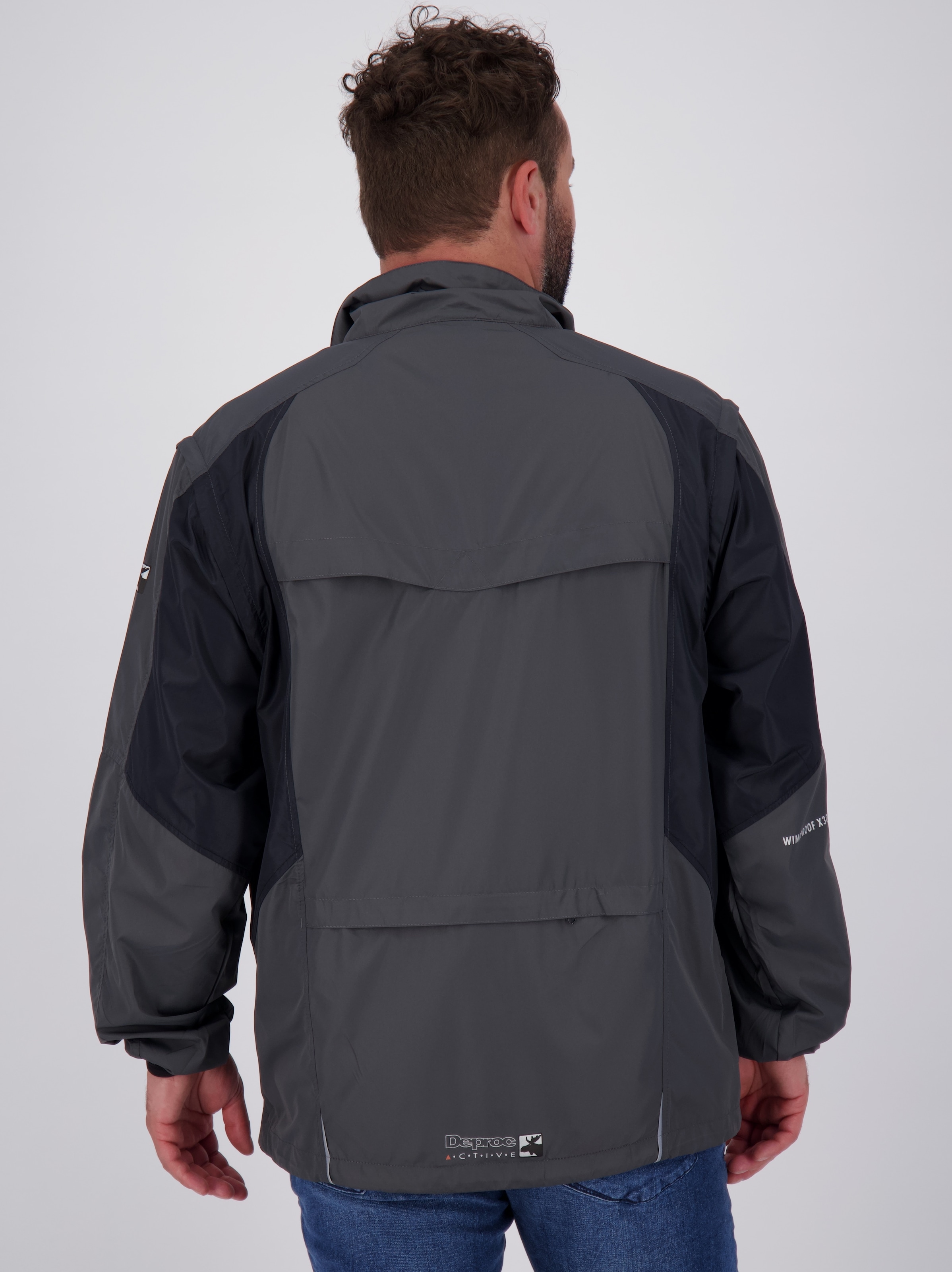 DEPROC Active Outdoorjacke »HAMTON MEN«, abtrennbare Ärmel,auch in Grossen Grössen erhältlich