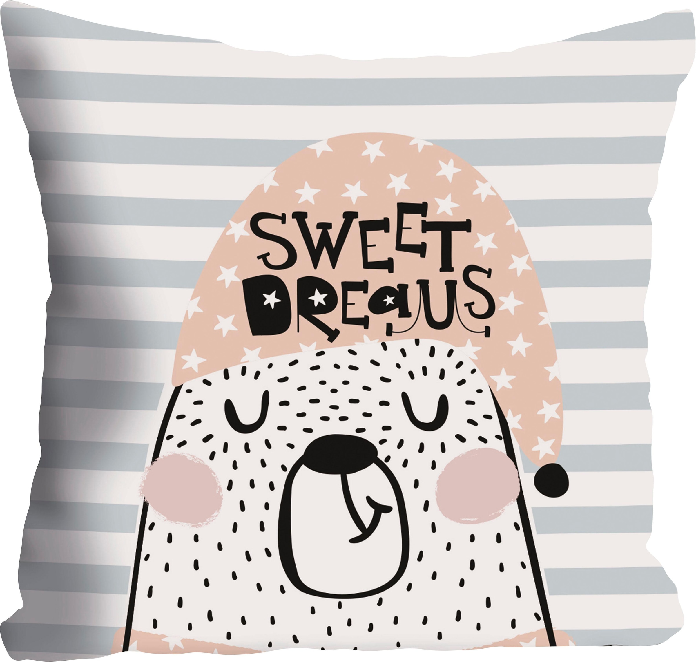 Image of queence Dekokissen "Sweet Dreams" Kissenhülle ohne Füllung, 1 Stück