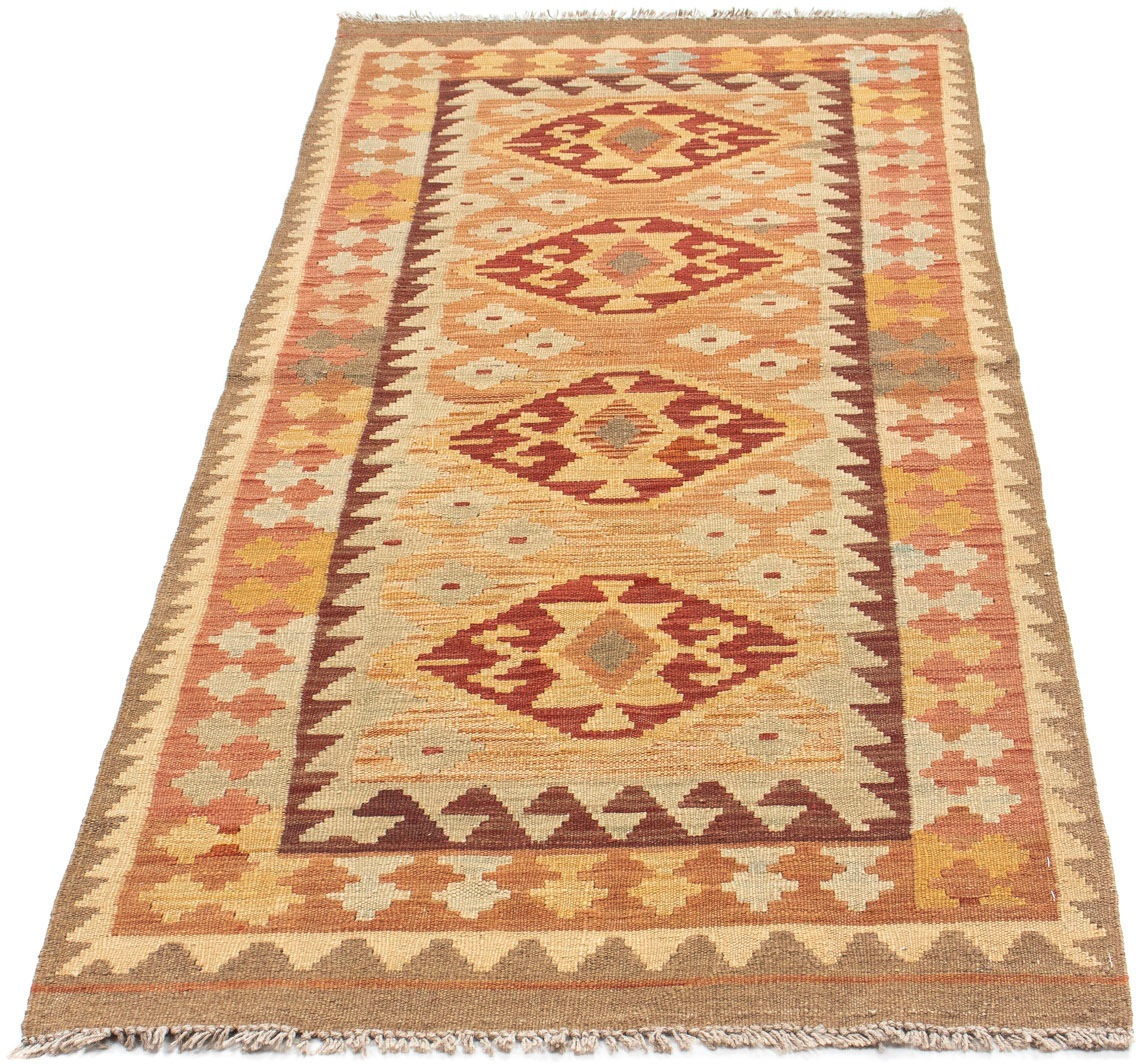 Image of morgenland Läufer »Kelim Medaillon Marrone chiaro 189 x 75 cm«, rechteckig, 0,4 mm Höhe, OrientOptik bei Ackermann Versand Schweiz