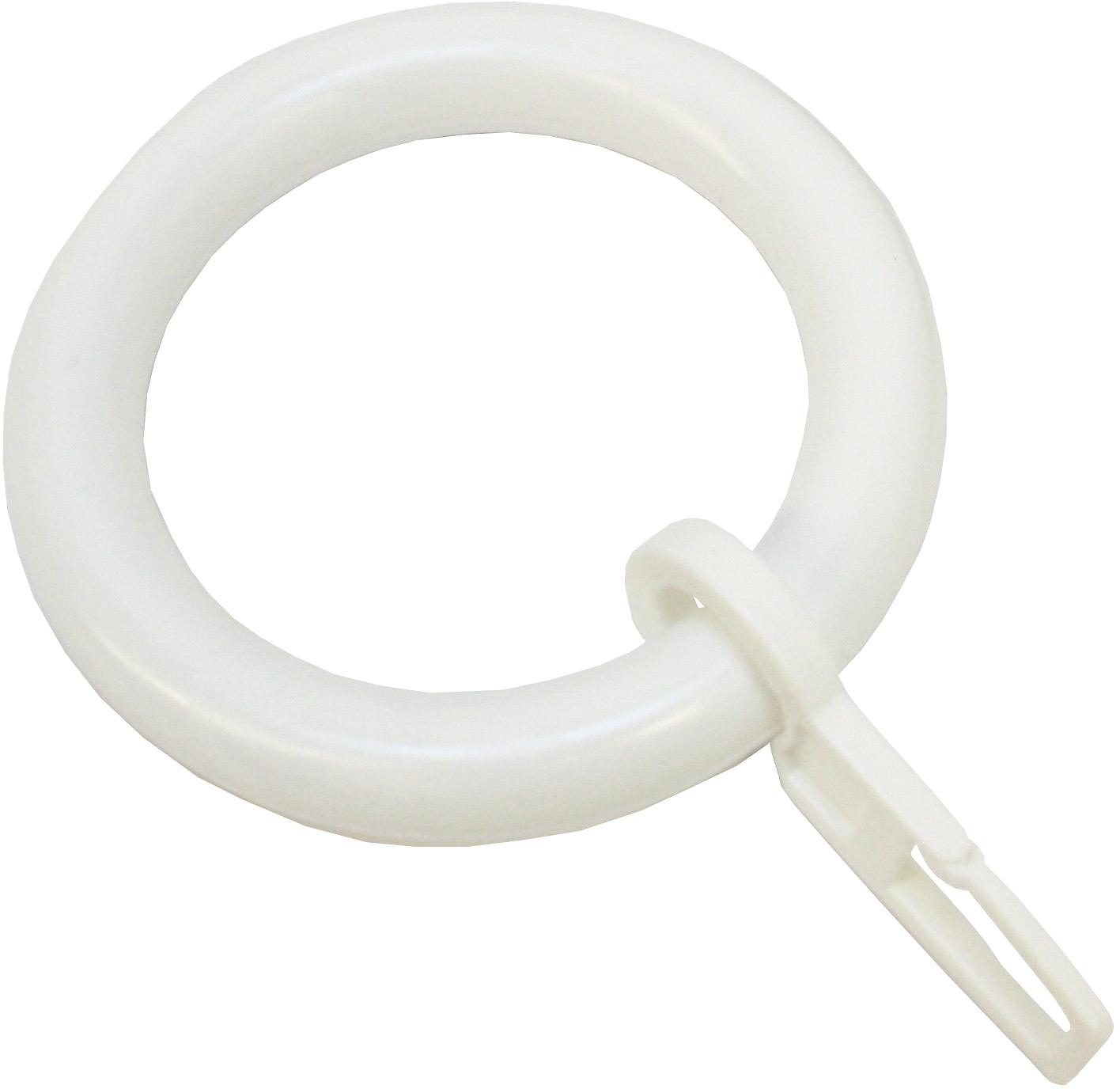 Image of GARDINIA Gardinenring »Gardinenringe Kunststoff mit Faltenlegehaken«, (10 St.), Serie Spannstange Ø 23/26 mm bei Ackermann Versand Schweiz