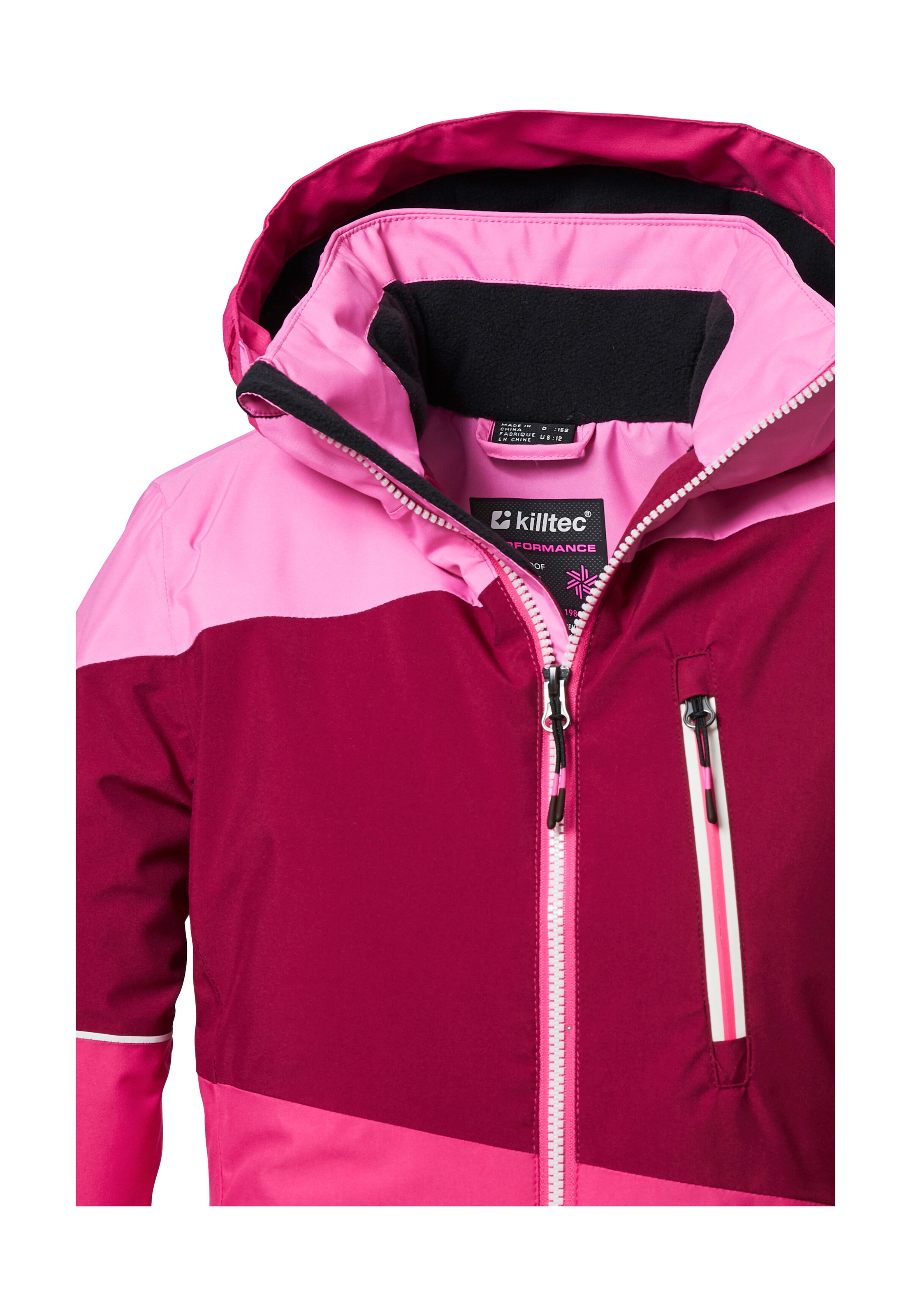 Killtec Veste de ski »KSW 331 GRLS SKI JCKT« Atmungsaktive, wasserdichte Jacke mit Fleece-Innenseite, Skipasstasche