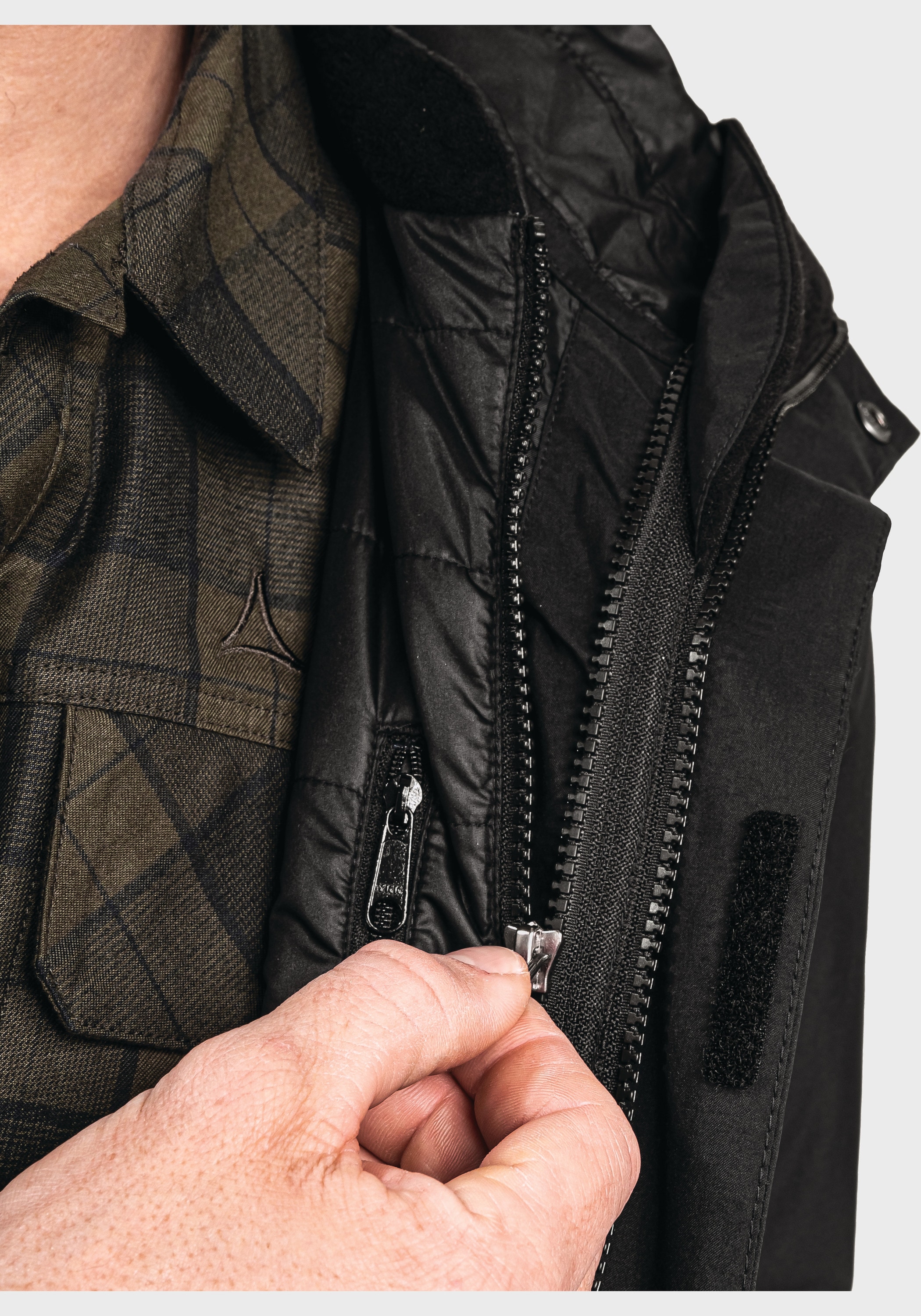 Schöffel Doppeljacke »3in1 Parka Barth M«, mit Kapuze